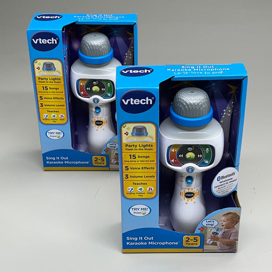 VTECH (2 PACK) Sing it out Karaoke Microphone Teaching 15 Songs 2-4yrs 5510