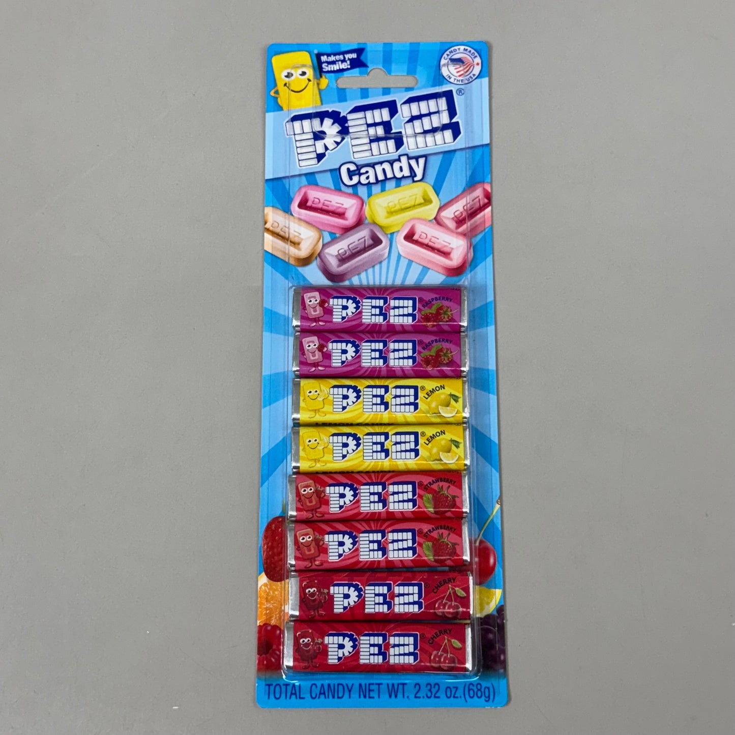 PEZ (2 PACK, 16 ROLLS TOTAL) Assorted Flavors Pez Candy Refill Rolls BB 07/29