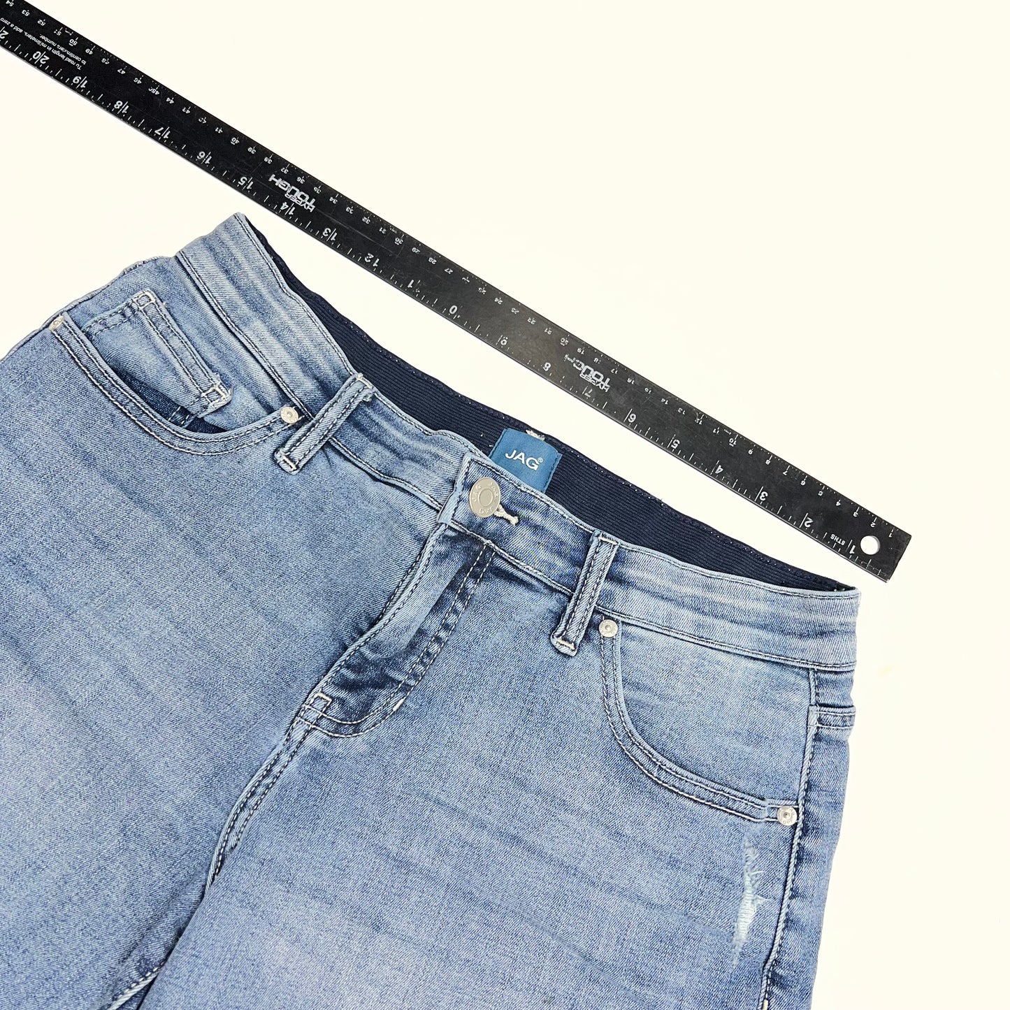 ZA@ SILVER JEANS CO. Alex Boyfriend Short Women's Sz 6/5 Light Wash J5124ECF209