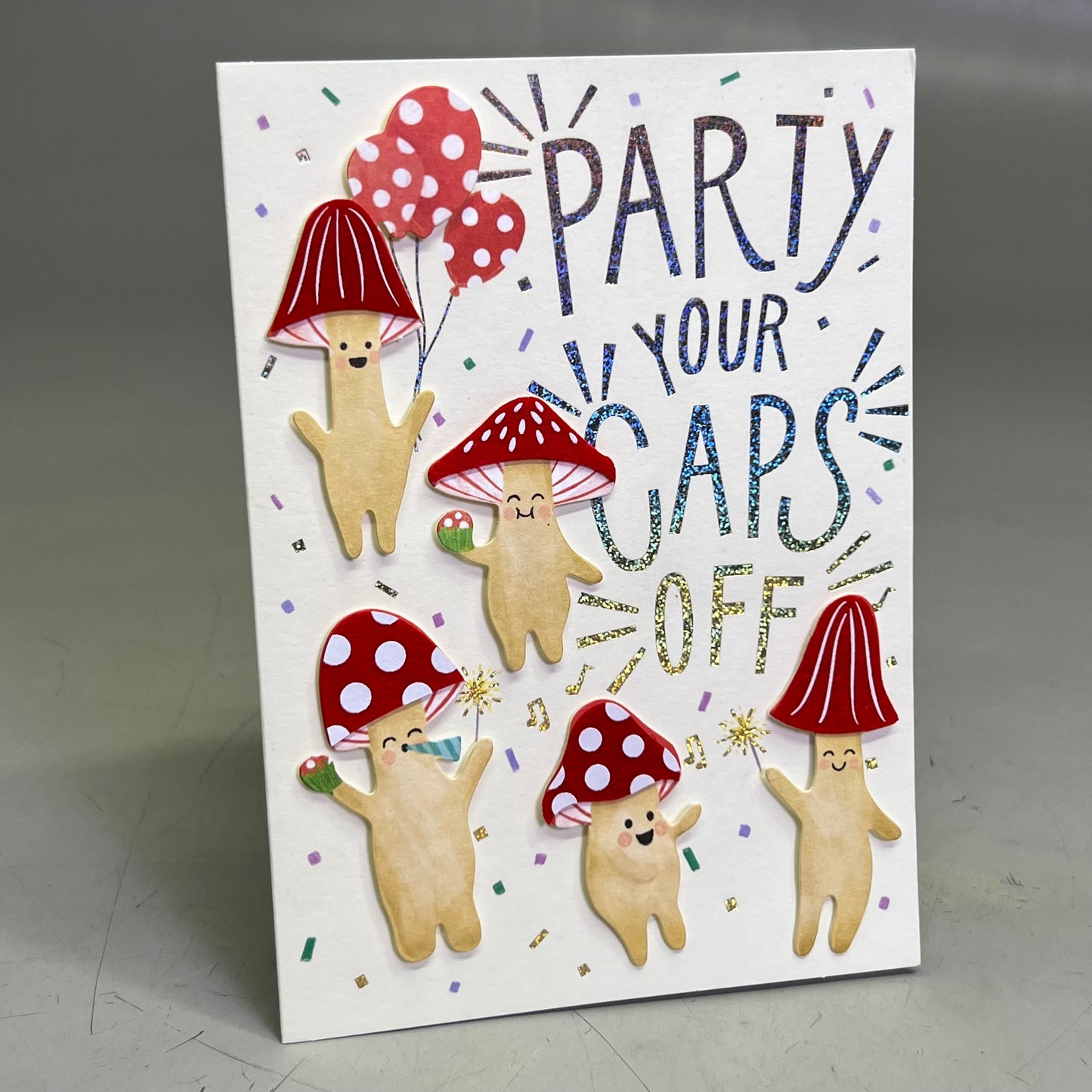 PAPYRUS (10 PACK) Card With an Envelope, Party Your Caps off 0200012