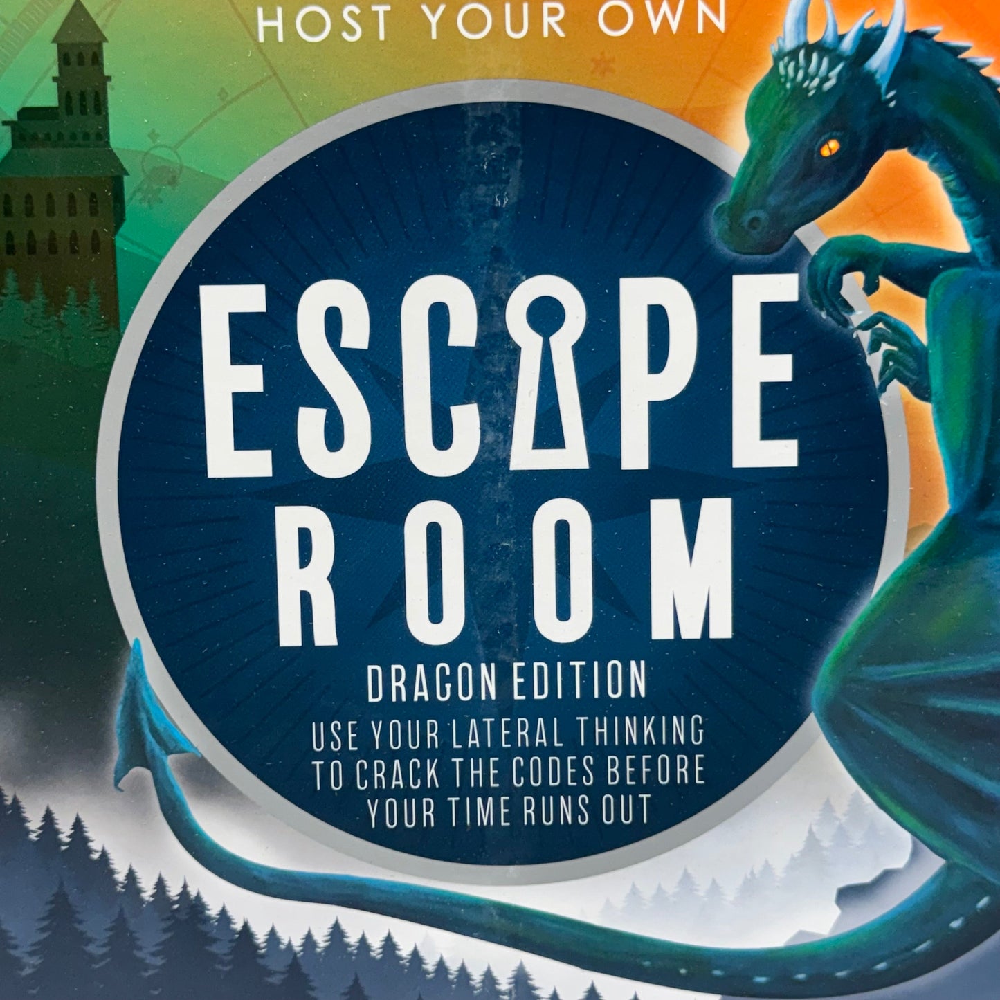 ZA@ TALKING TABLES Host Your Own Escape Room Dragon Edition Board Game HOSTFAM-ESCAPE-DRGN C