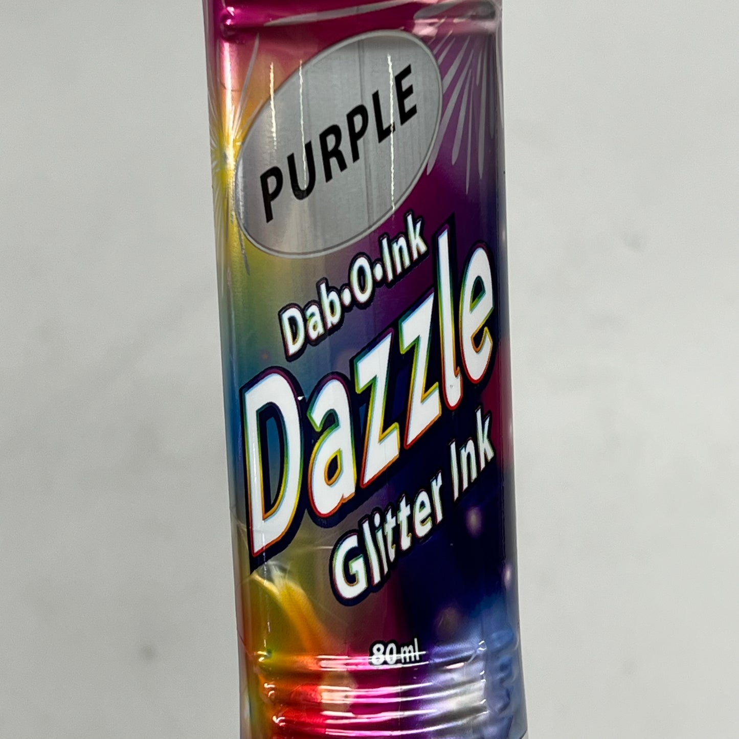 DAB O INK (12 PACK) Dazzle Shimmery Glitter Ink Bingo Dot Marker 80 Ml Purple A26