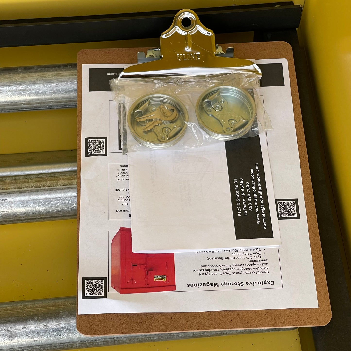 SECURALL Hazardous Waste Storage Cabinet 120 Gal Capacity 66"x56"x31" W1080