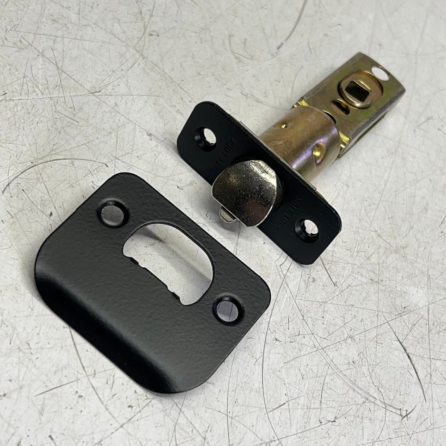 KWIKSET Safe Lock Layton Entry Levers  Adjust Backset Matte Black 9SL50000-124