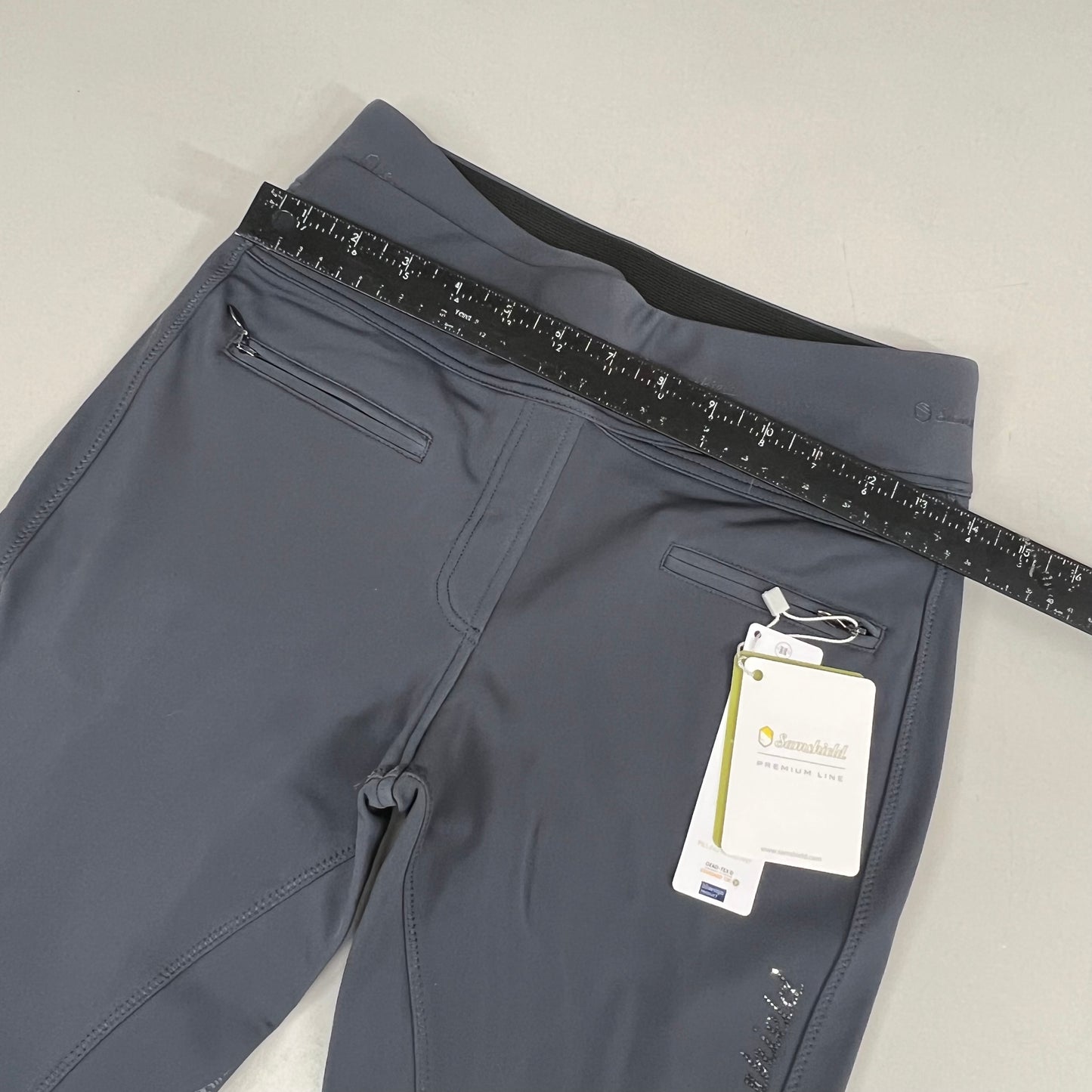 SAMSHIELD Alpha Winter Equestrian Pants Women's Sz US 26, UK 8, FR 36 Dark Shadow