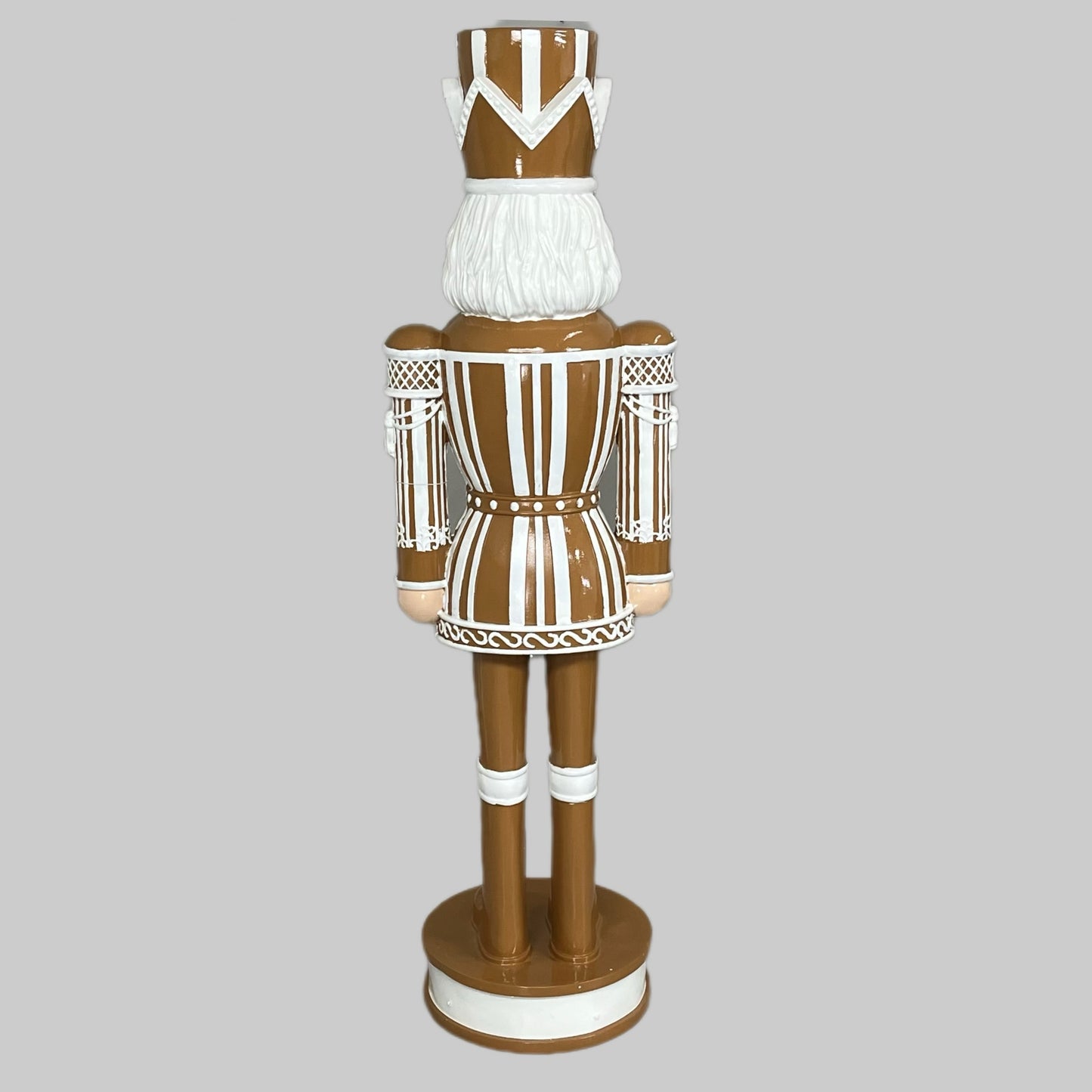 RAZ IMPORT Gingerbread Nutcracker Christmas Figure 44" White/Brown 4401601