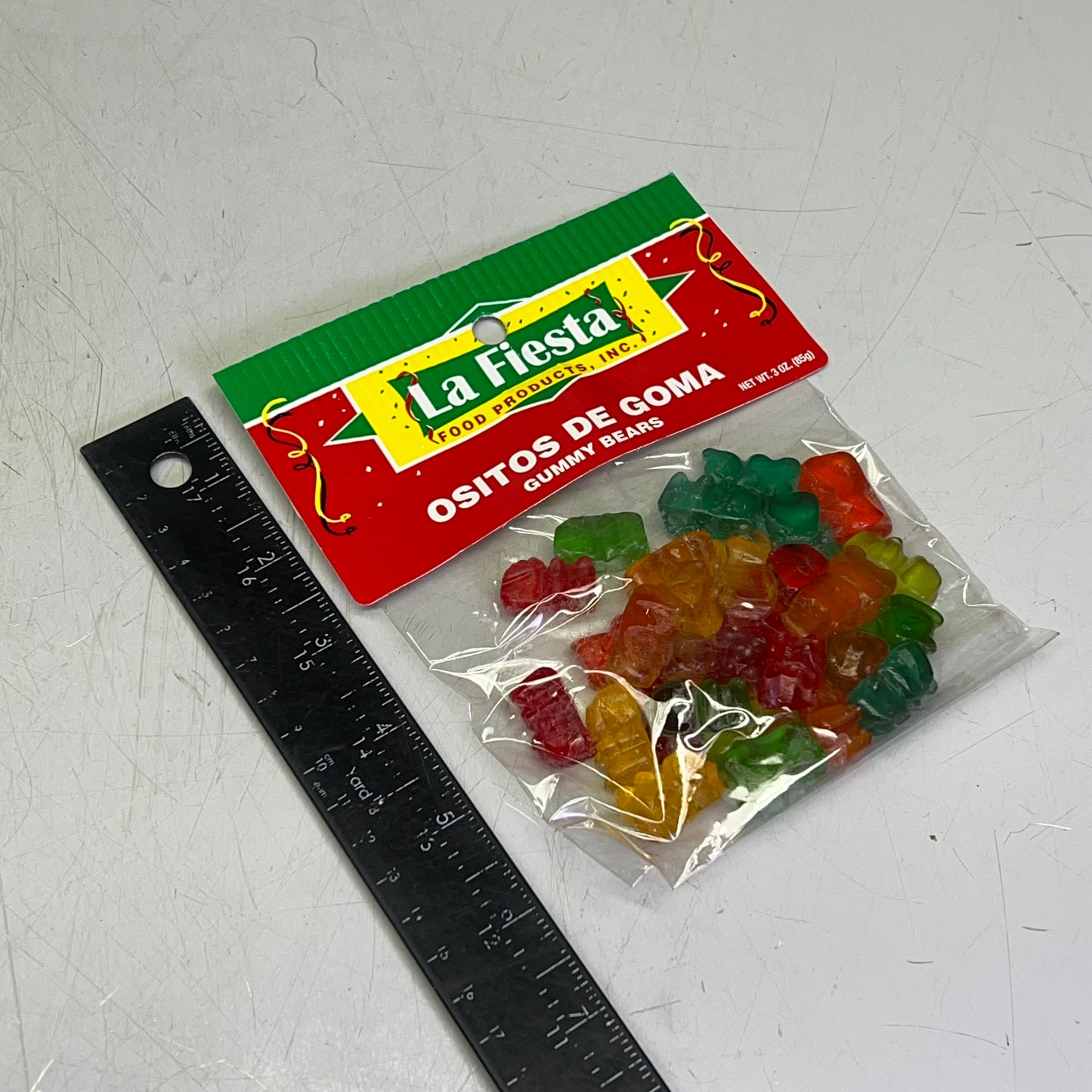 LA FIESTA (12 PACK) Ositos De Goma Gummy Bears Candy Snack 3 oz