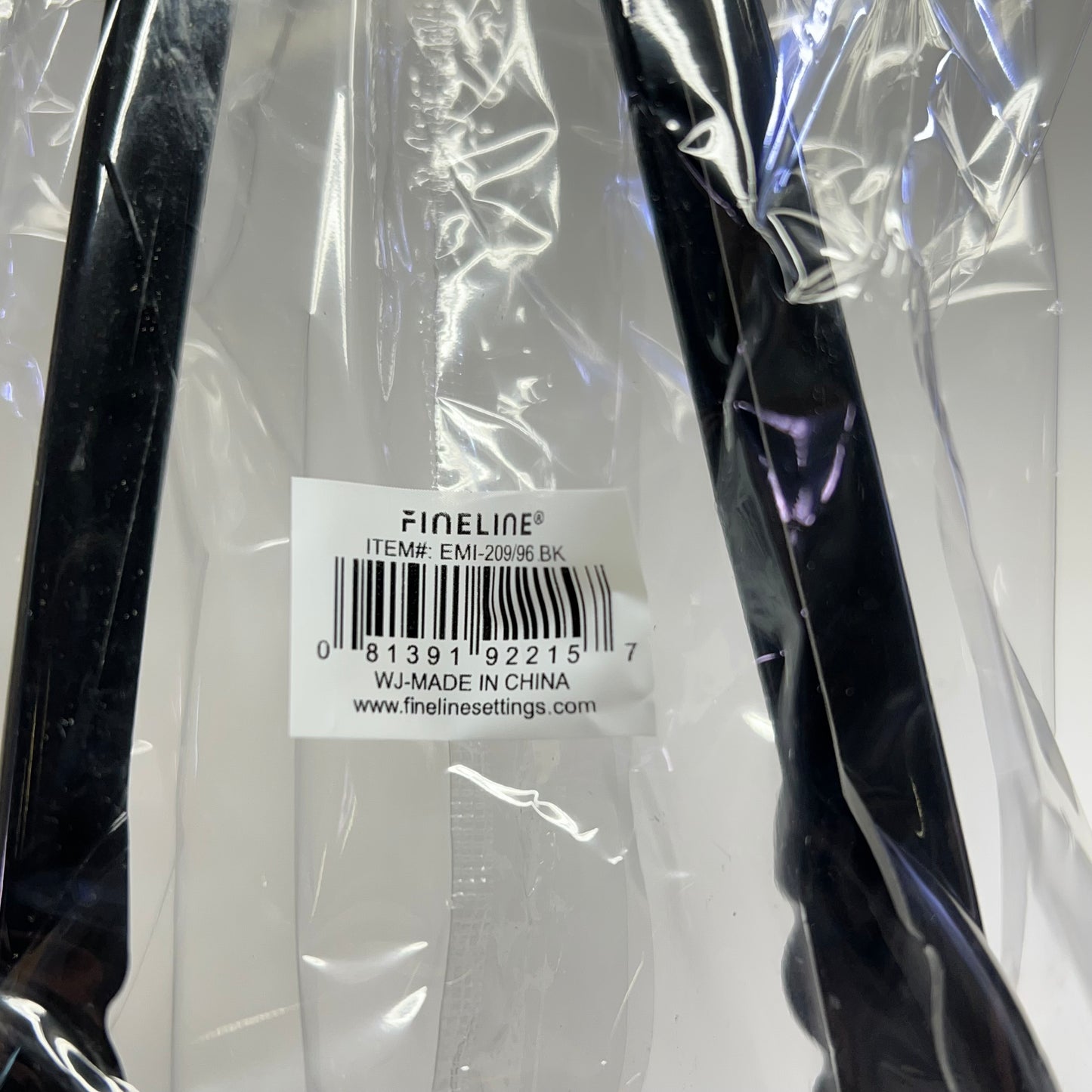 ZA@ FINELINE  (96 PACK) Heavy Duty Tongs  9" Black EMI-209/96.BK