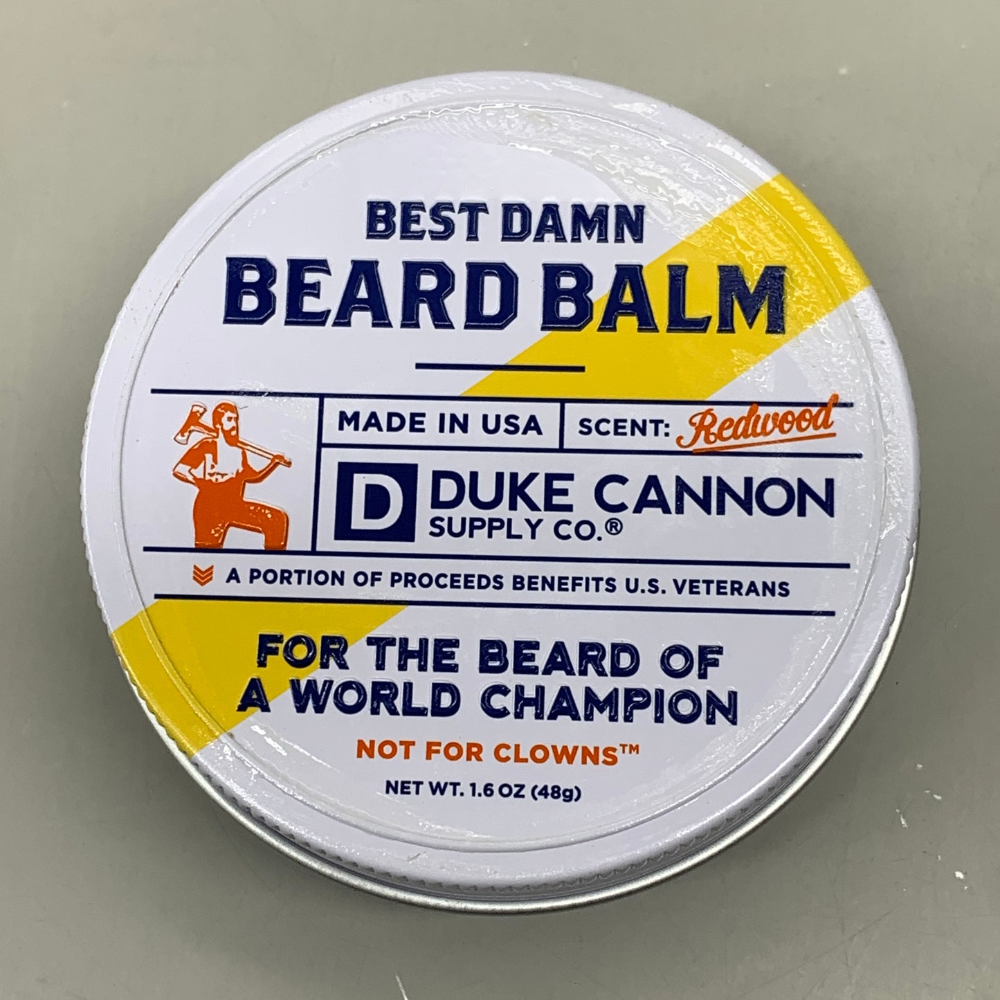 DUKE CANNON (2 PACK) Best Damn Beard Balm Red Wood Scent 1.6oz