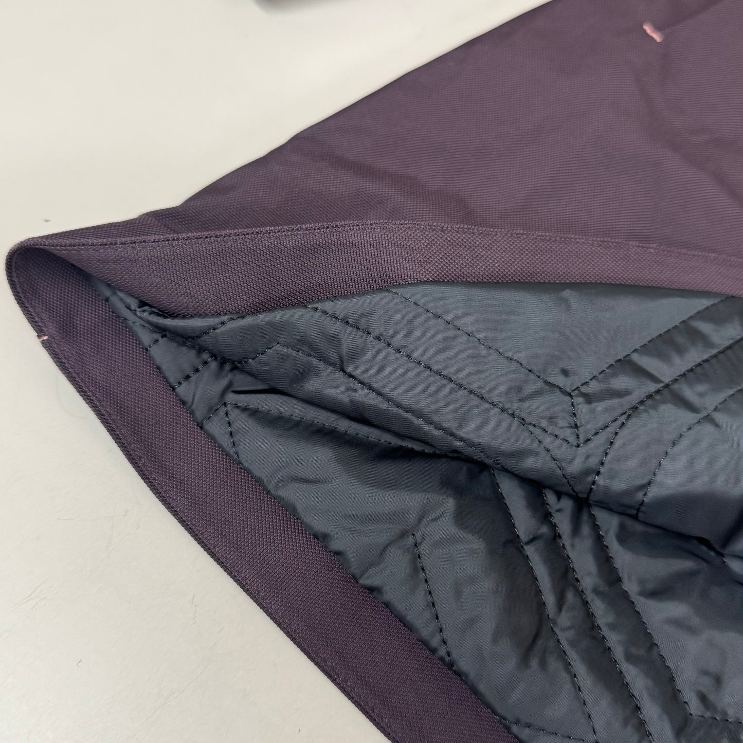 SAMSHIELD Delfina Equestrian Winter Coat Water Resistant Pink Stitching Women's Sz S Aubergine