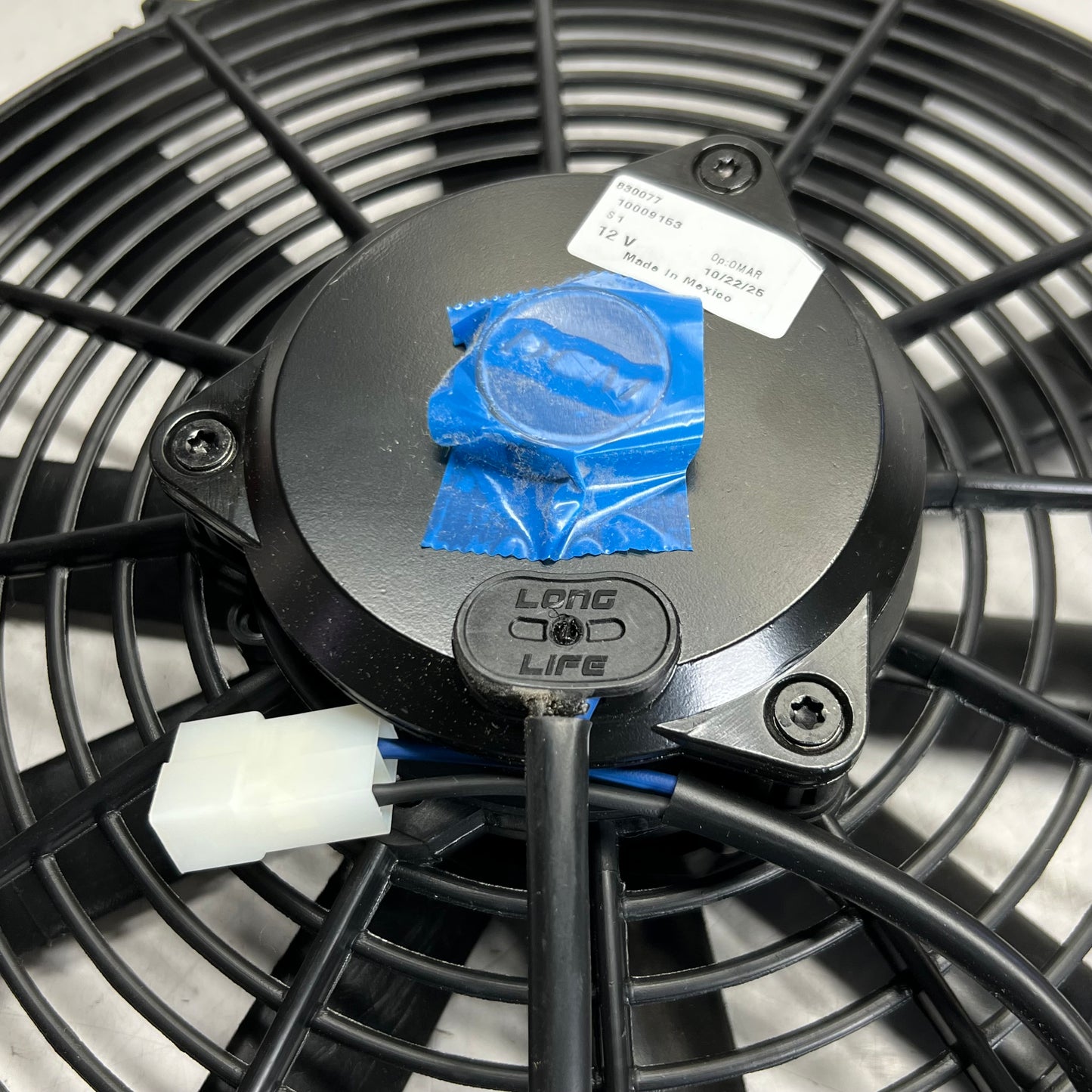 Radiator Cooling Fan Slim Electric Push Pull 12V Sz 14", Black 830077