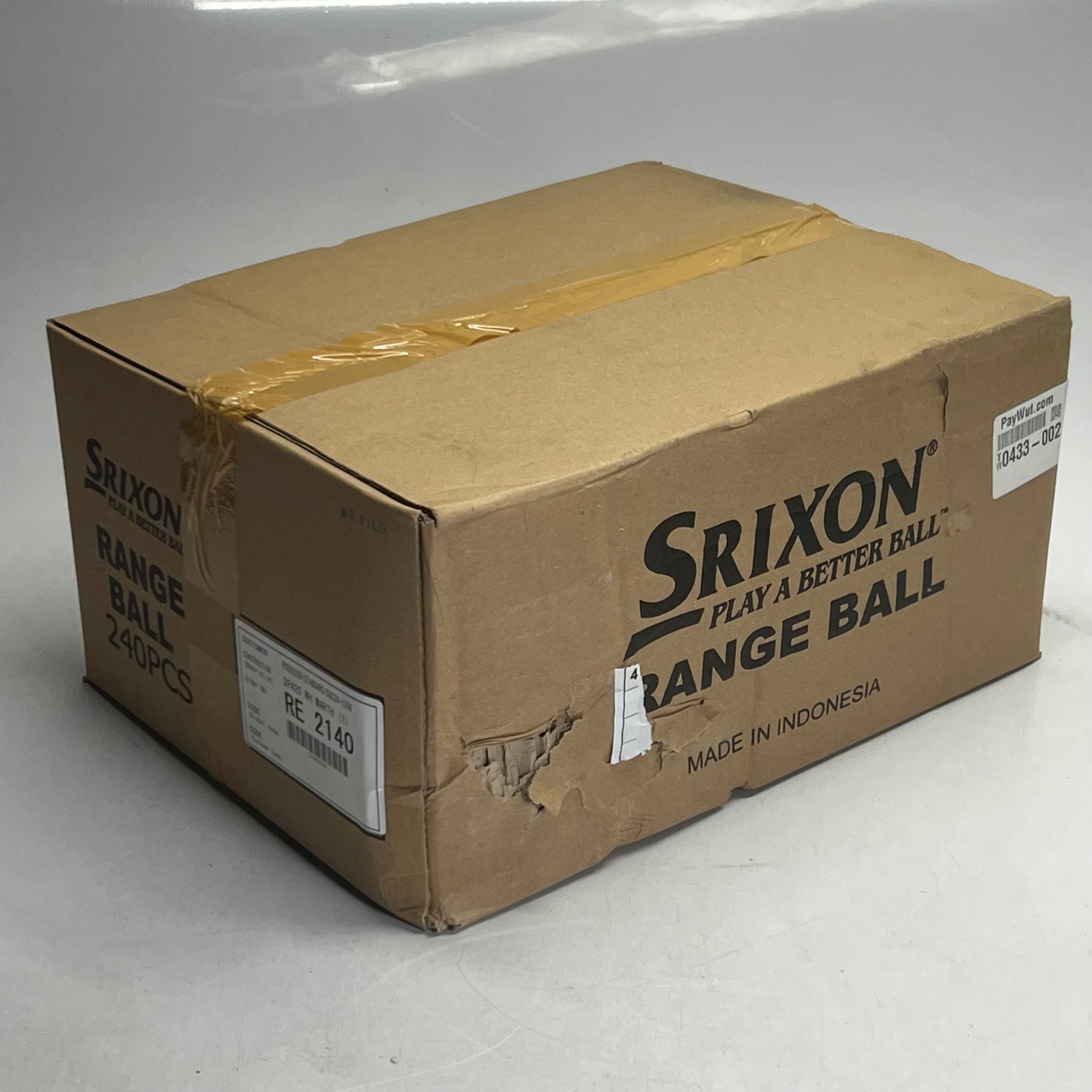 SRIXON Marathon Range Golf Balls 240 PACK White RE 2140