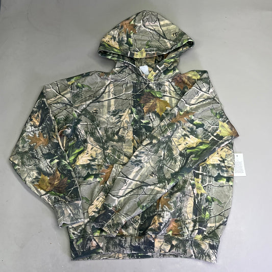 COTTON COLLECTIVE Special Hoodie 100% Cotton Fleece Unisex Sz M Camo Pattern