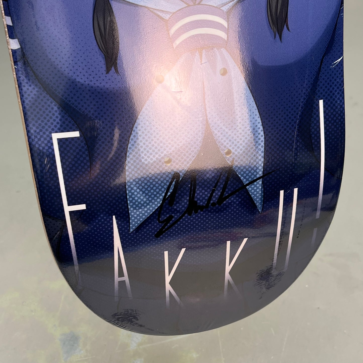 FAKKU MERCHANISE Saki Metamorphosis Skate Deck MAGA Anime 33"x8" Blue