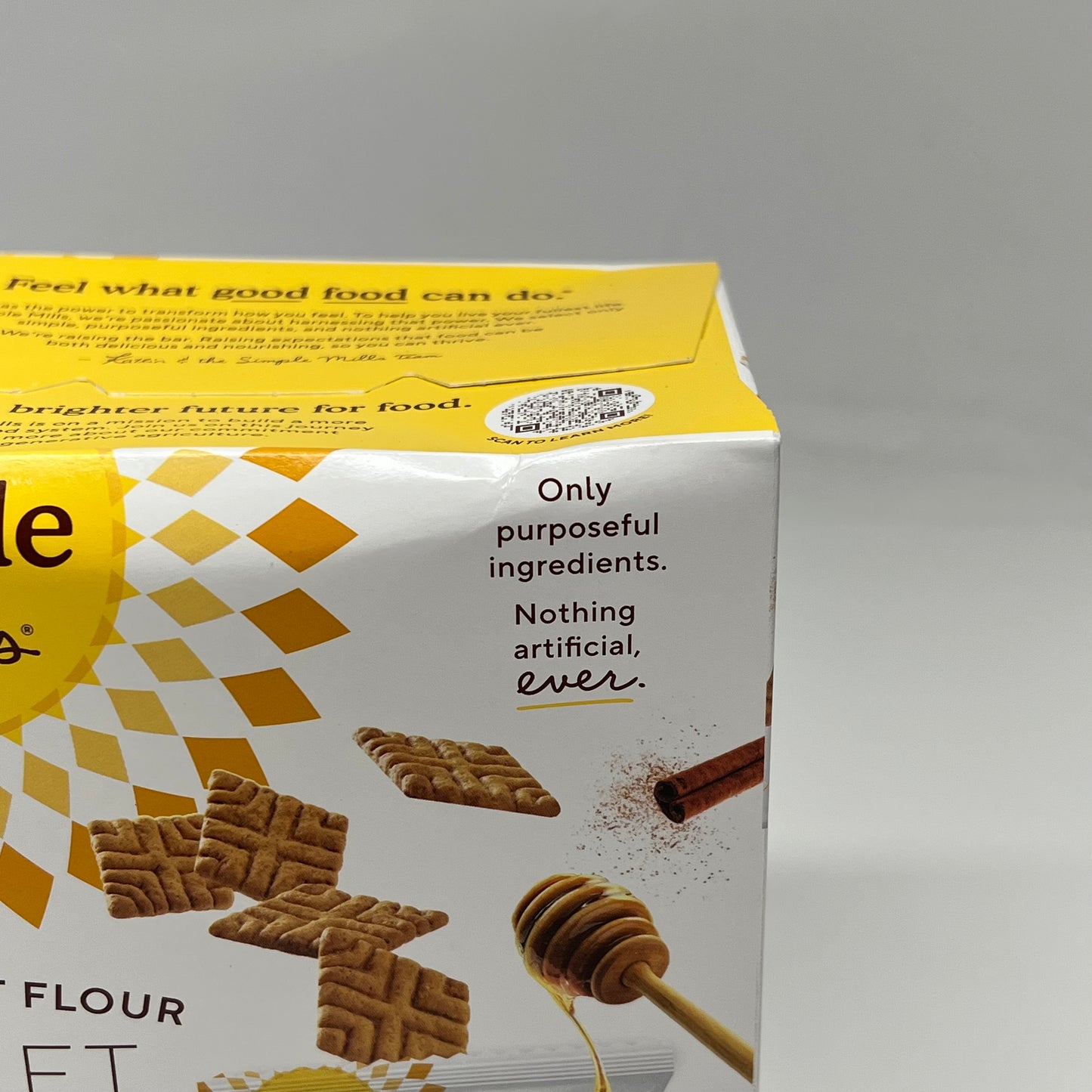 ZA@ SIMPLE MILLS (4 PACK, 8 PACKS EACH) Seed & Nut Flour Sweet Thins Honey Cinnamon  BB 10/26