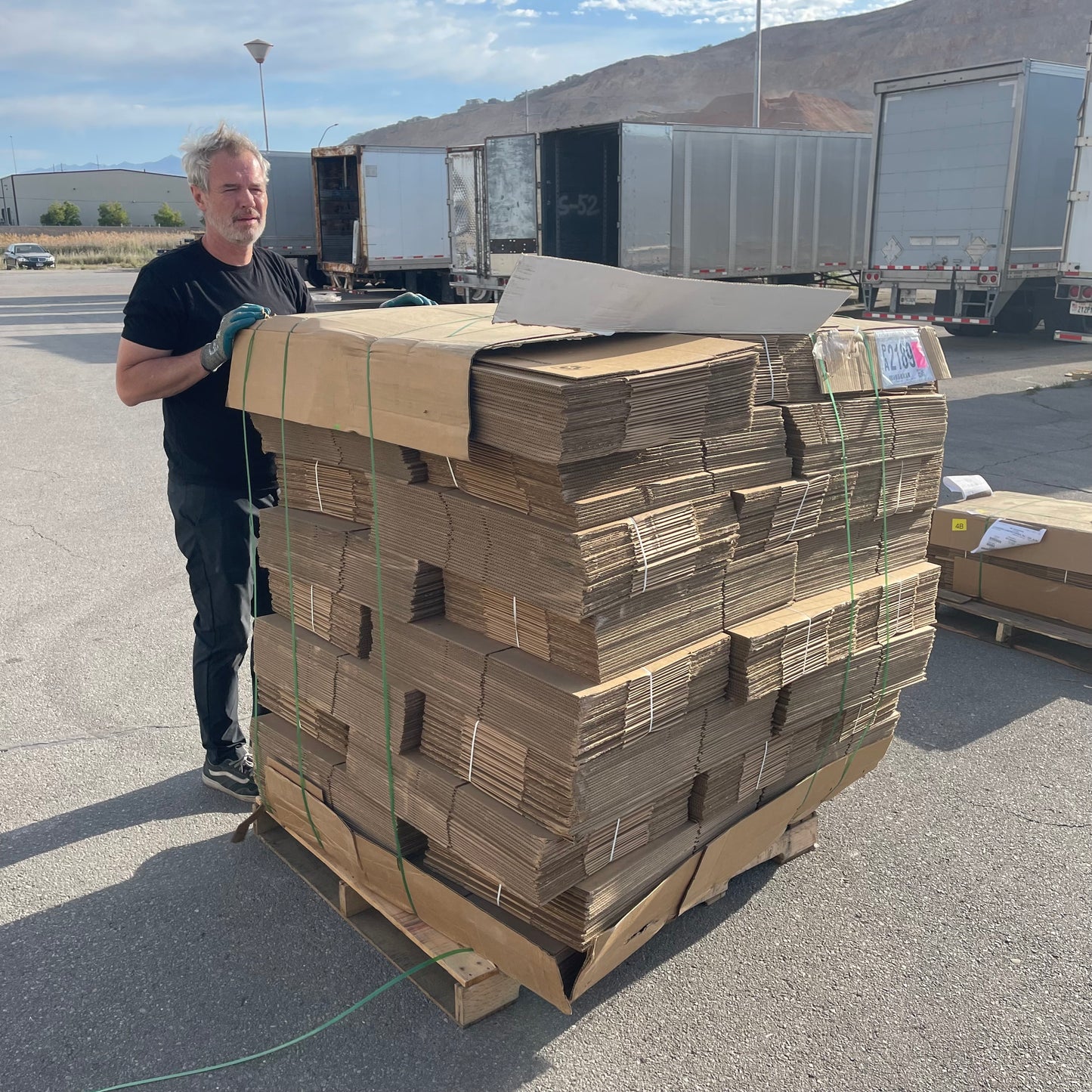 ZA@ Pallet of MIXED (1,125 Pack) Boxes 15”x11”x7-1/2”, 25 boxes per bundle (AS-IS) E