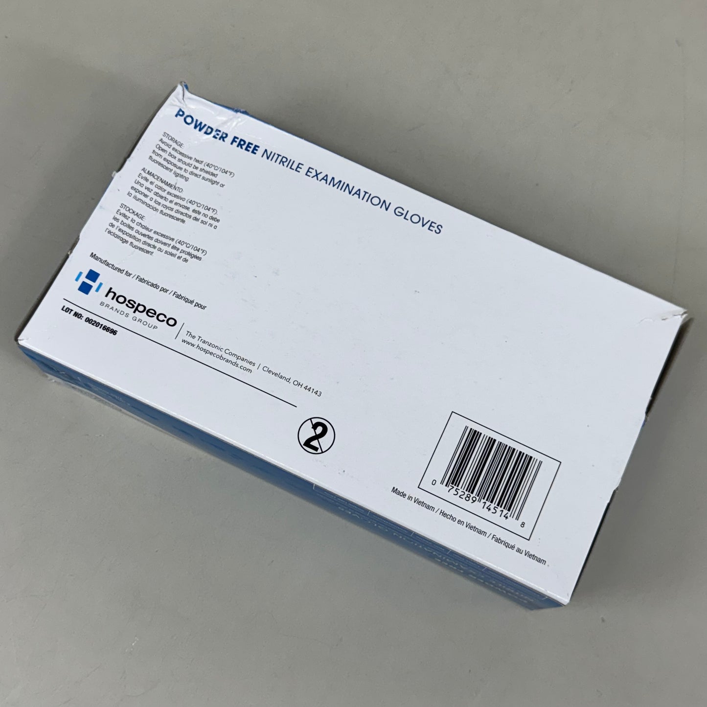 PROWORKS (100 Pack) Powder Free Nitrile Examination Gloves XL Blue GL-N135FX