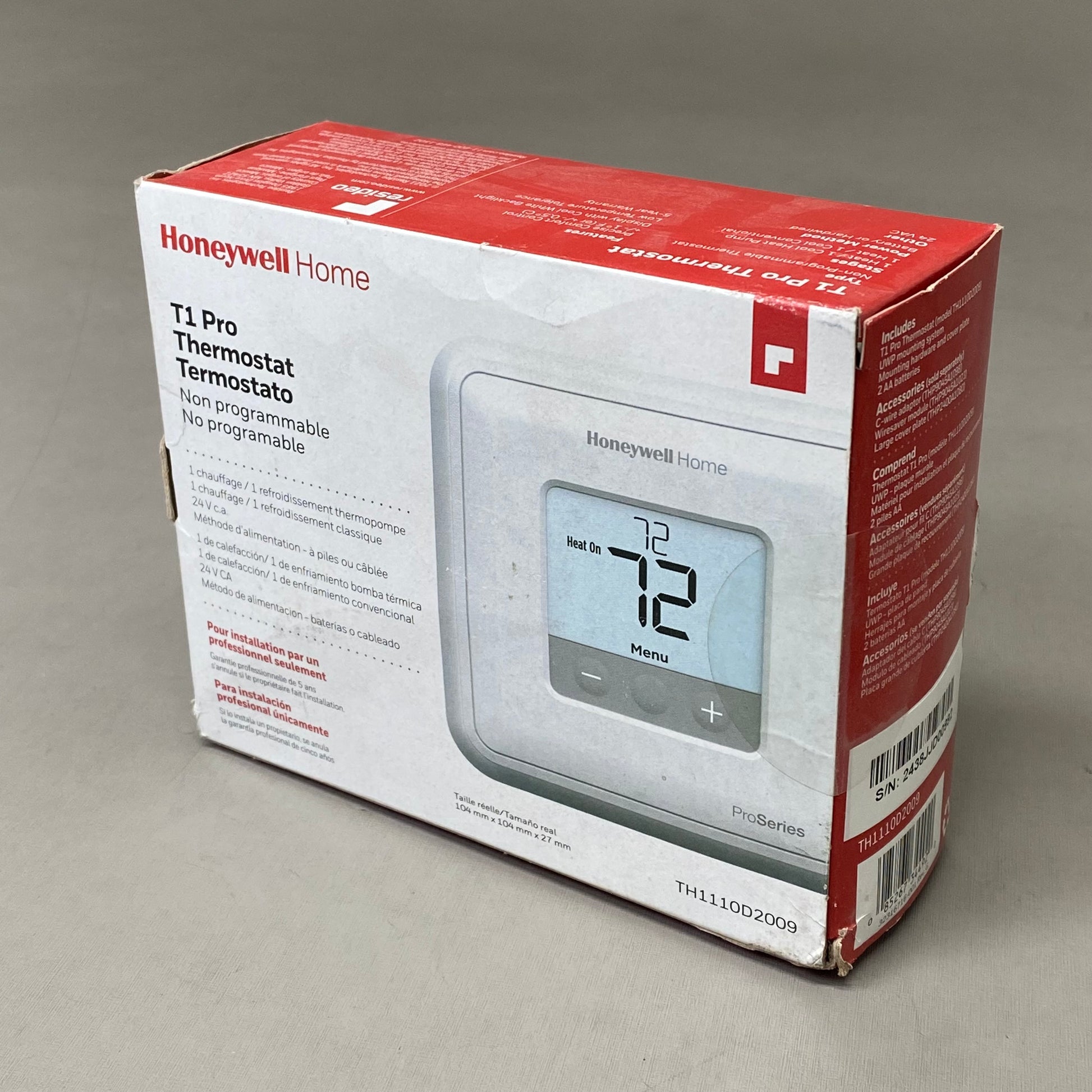HONEYWELL T1 Non Programmable Pro Thermostat - Main Image