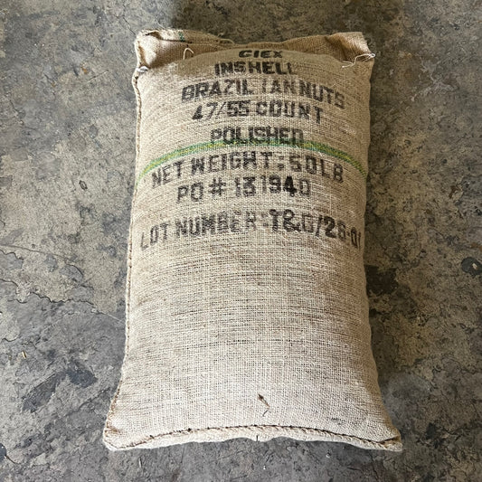 CIEX Raw In-shell Brazil Nuts Polished Bulk Bag 50 lbs Brown 131940