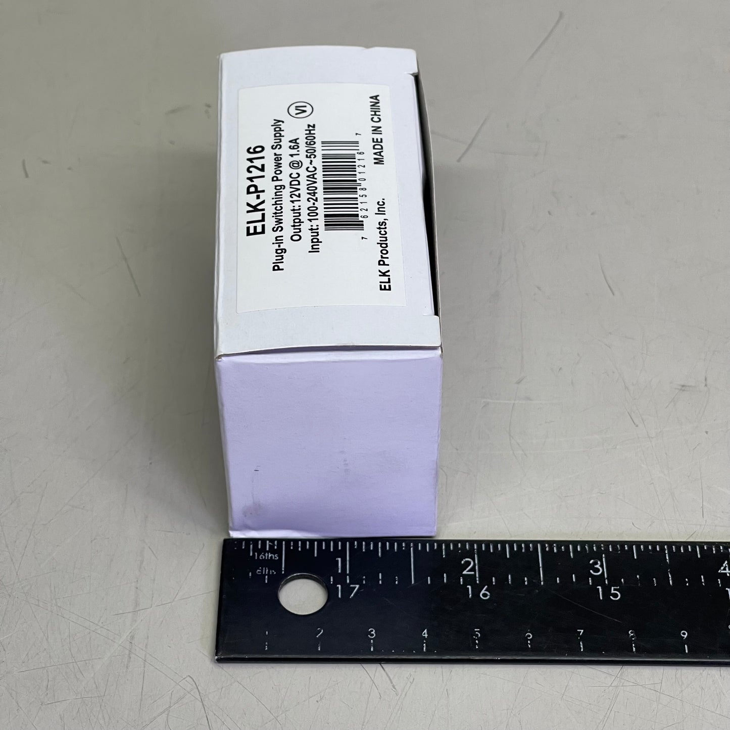 ELK Plug-In Switching Power Supply 12V, 1.5Amp, 100-120VAC ELK-P1216