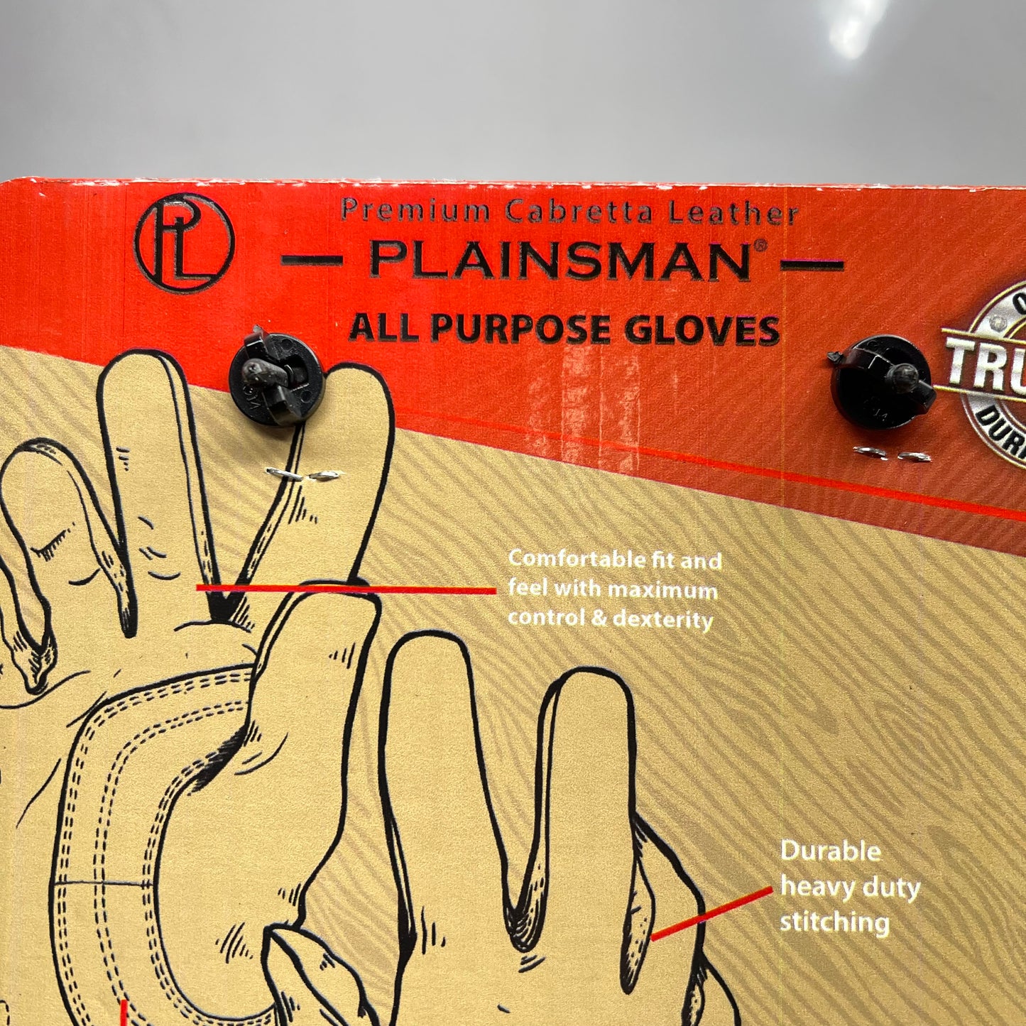 PLAINSMAN (2 PAIR) Premium Cabretta Leather Gloves Unisex Sz XL Yellow GC204