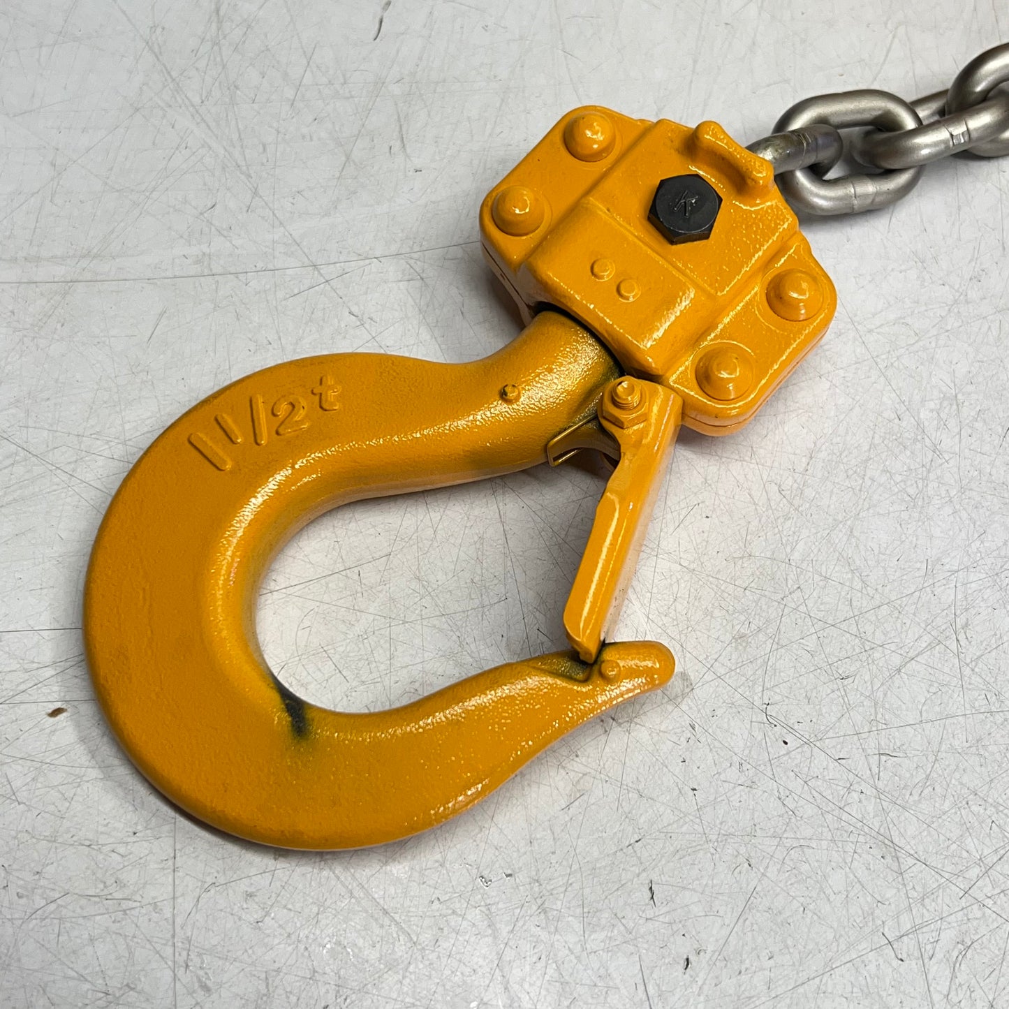 HARRINGTON 1 1/2 ton Nickel Plated Chain Die-Cast Lever Hoist L5LB015-SC-10