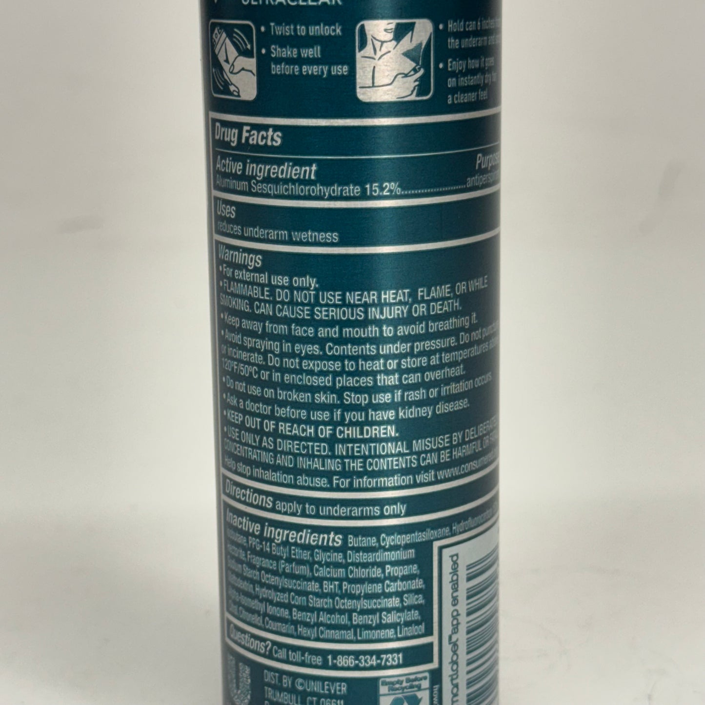 DEGREE (3 PACK) Men Ultraclear Black+White 72h Dry Spray 3.8 oz. BB 10/27