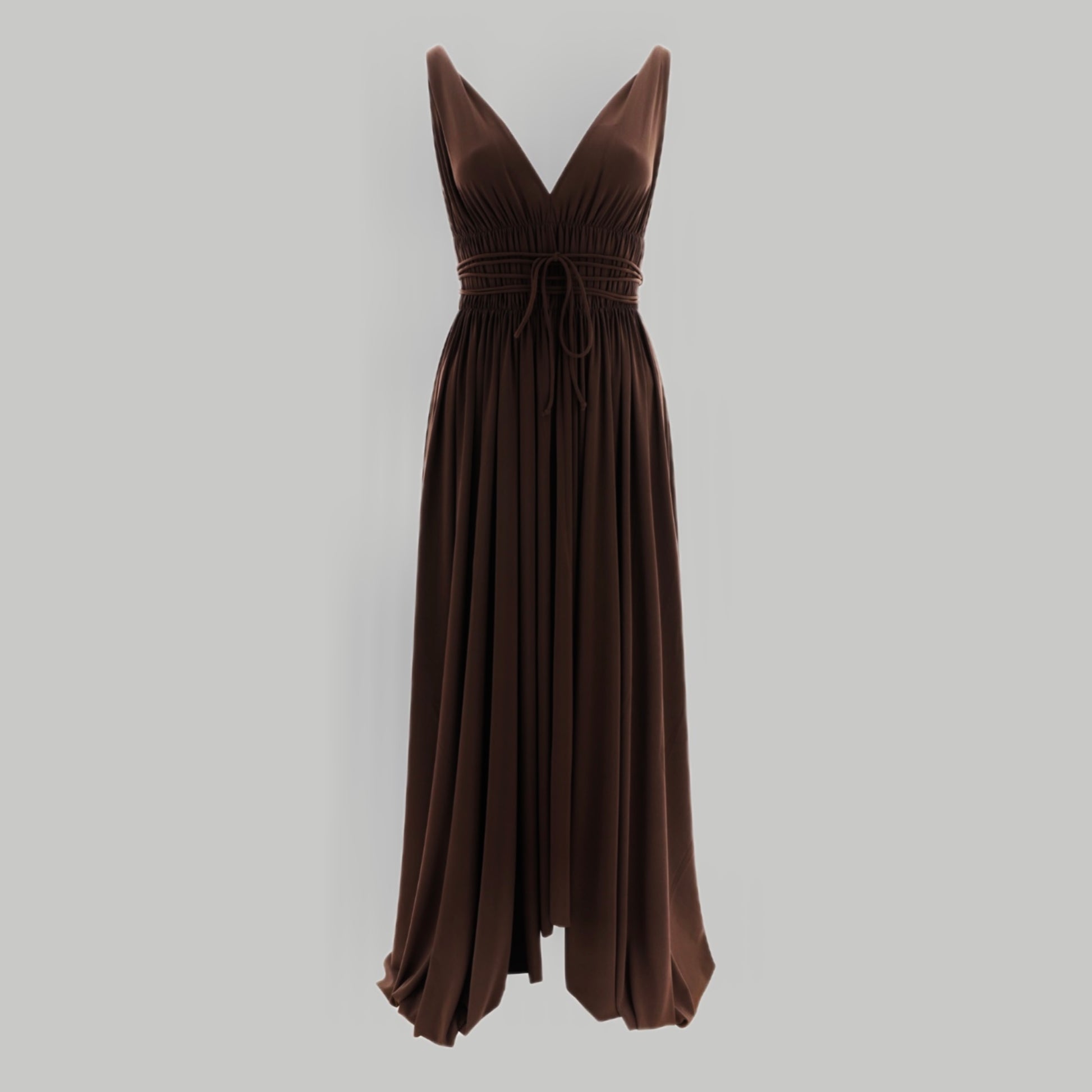Norma Kamali Goddess Dress - Brown Norma Kamali Goddess Dress - Brown