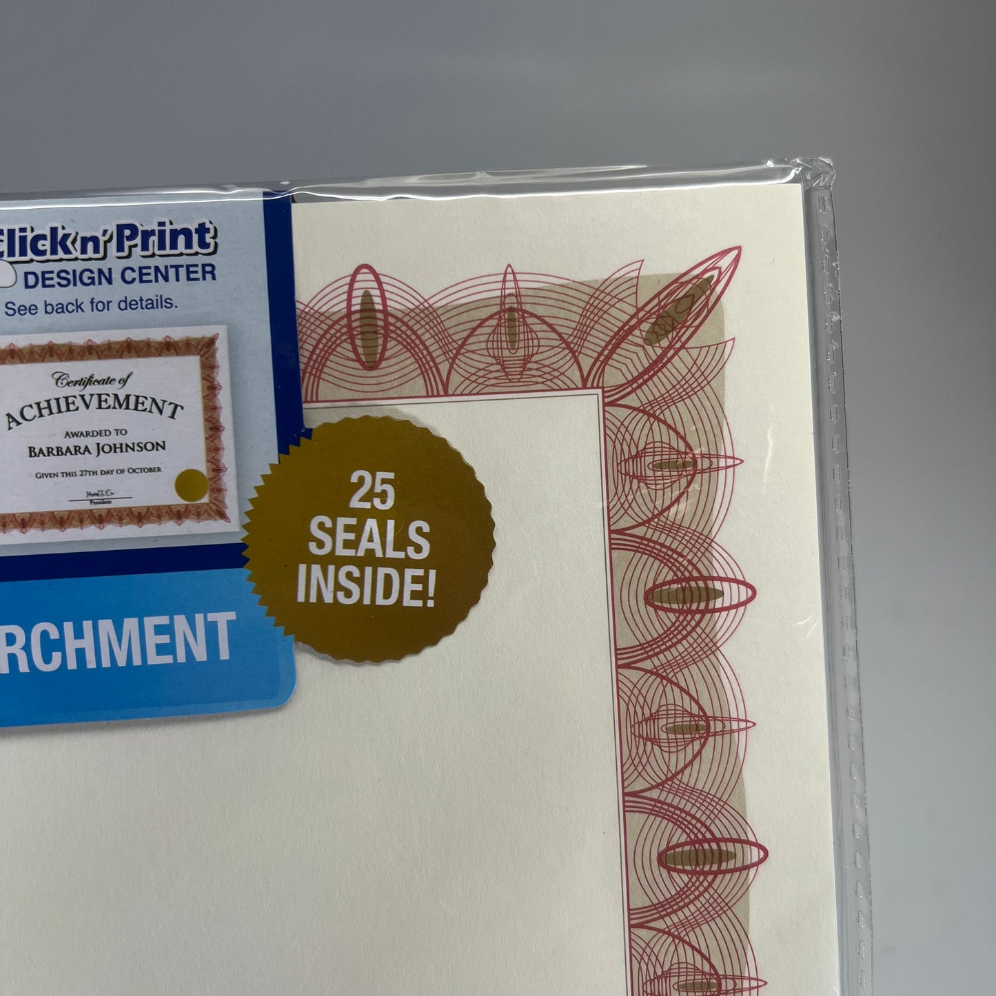GEOGRAPHICS (3 PACK, 25 SHEETS EACH) Parchment Certificates 8.5"x11" Red 39086