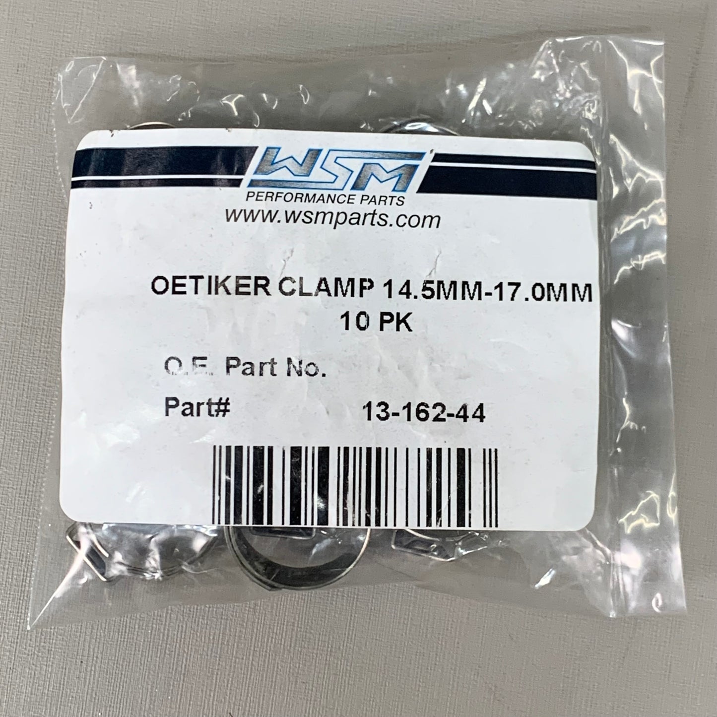 WSM 10 PACK! Oetiker Clamp 14.5mm-17.0mm Silver 13-162-44