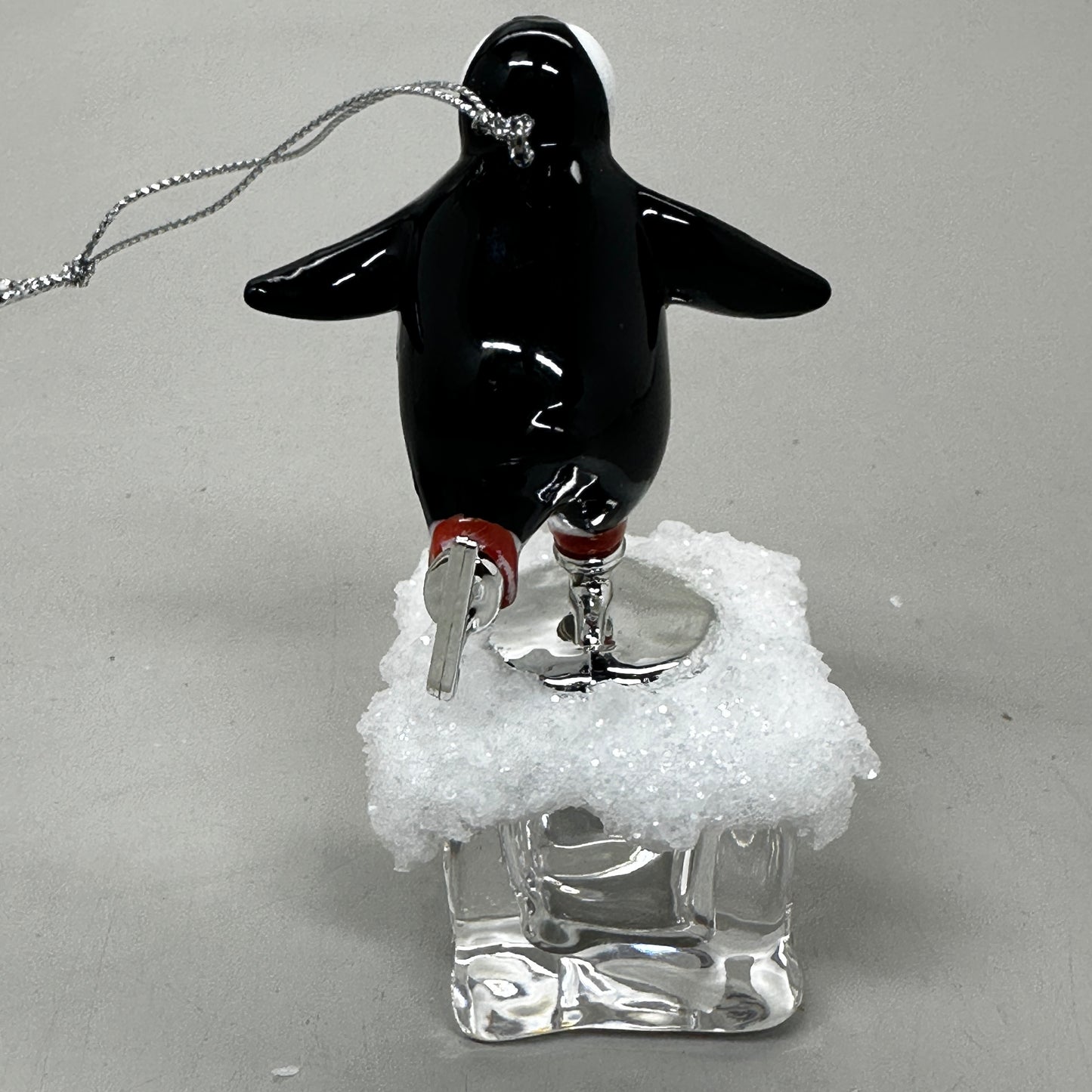 KURT S. ADLER Penguin On Ice Skater Christmas Ornament 4.25" T2458