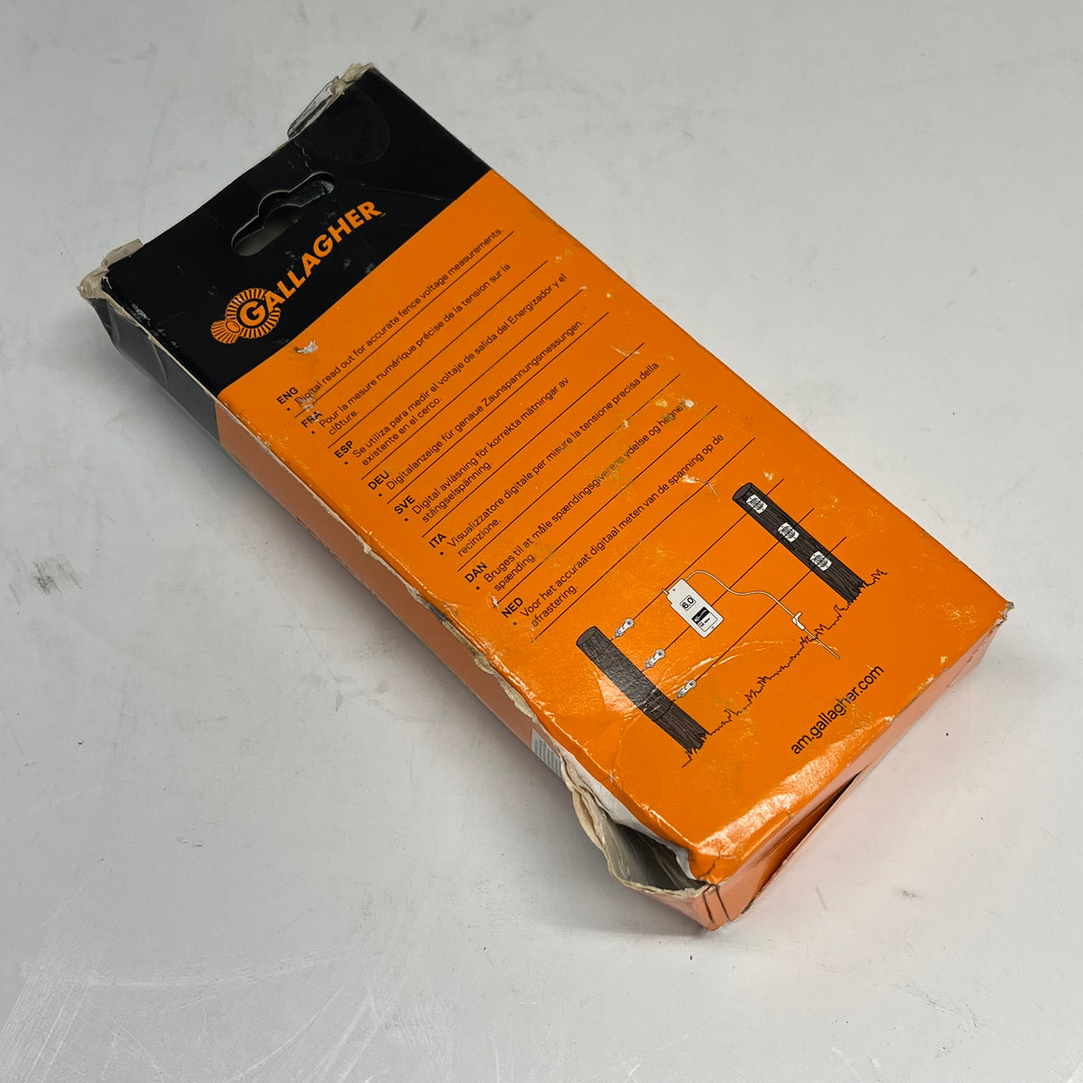 GALLAGHER Quick & Easy Digital Volt Meter For Ground Performance Orange G5030|14