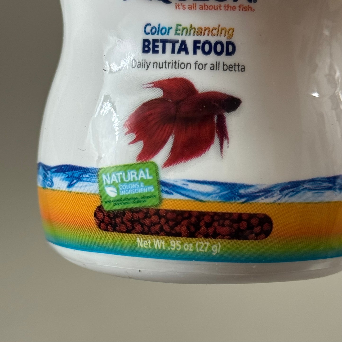 AQUEON (48 PACK) Betta Color Enhancing Pellets Food for Daily Feeding .95 oz