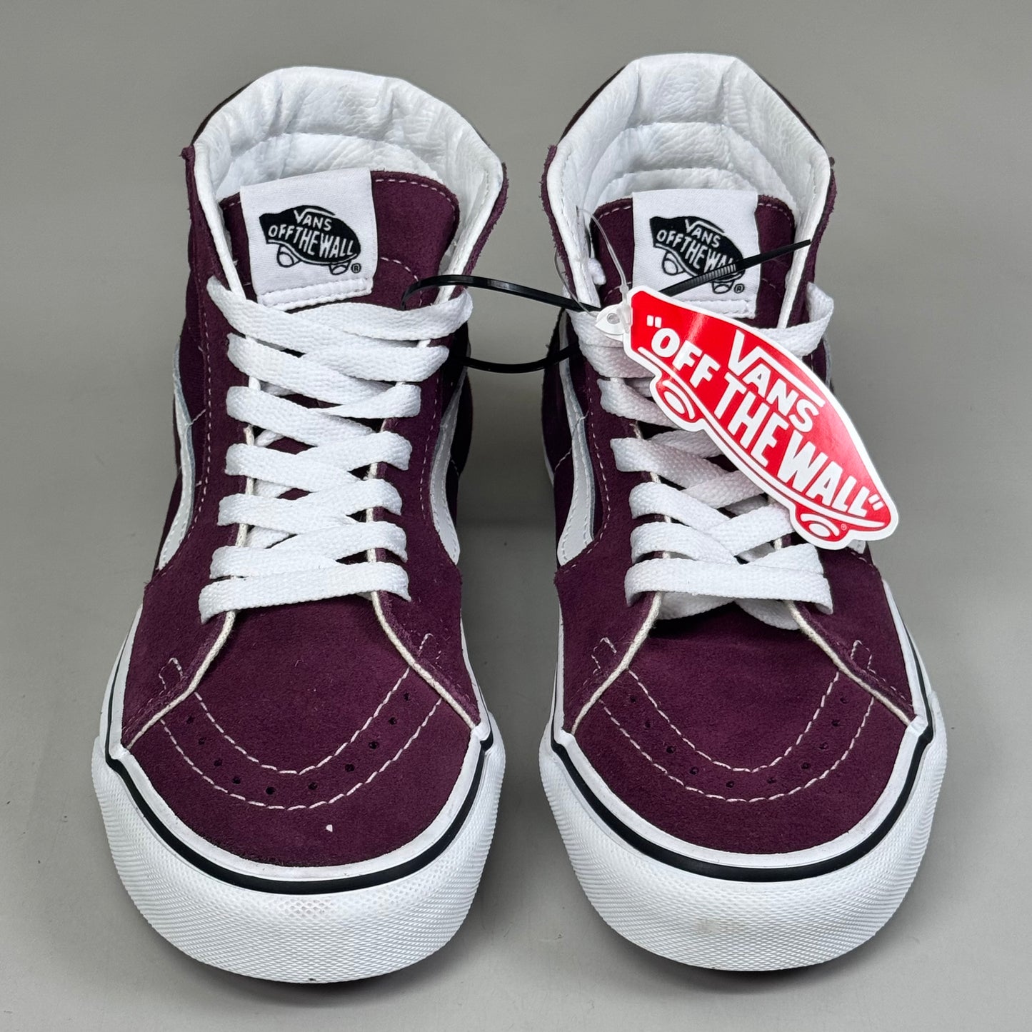 VANS Classic Sk8-Hi Shoe Canvas Upper Men's SZ 3.5 Women's Sz 5 Burgundy Purple