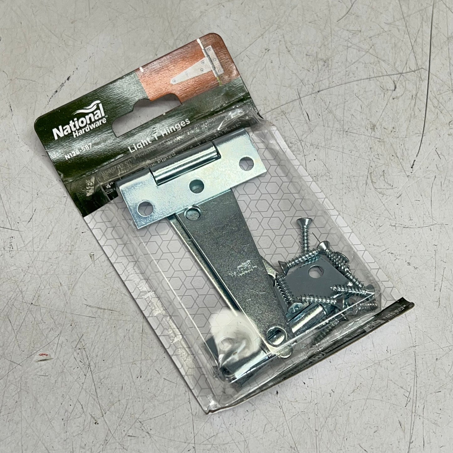 NATIONAL HARDWARE (3 PACK) T-hinge Steel & Zinc 2.24"W Frame Leaf 3/4"H N128-587