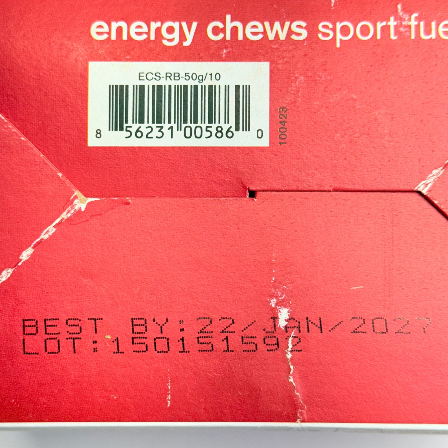 ZA@ SKRATCH (10 PACK) Raspberry Energy Chews 1.76 Oz BB 01/27 (New - Dented Box)