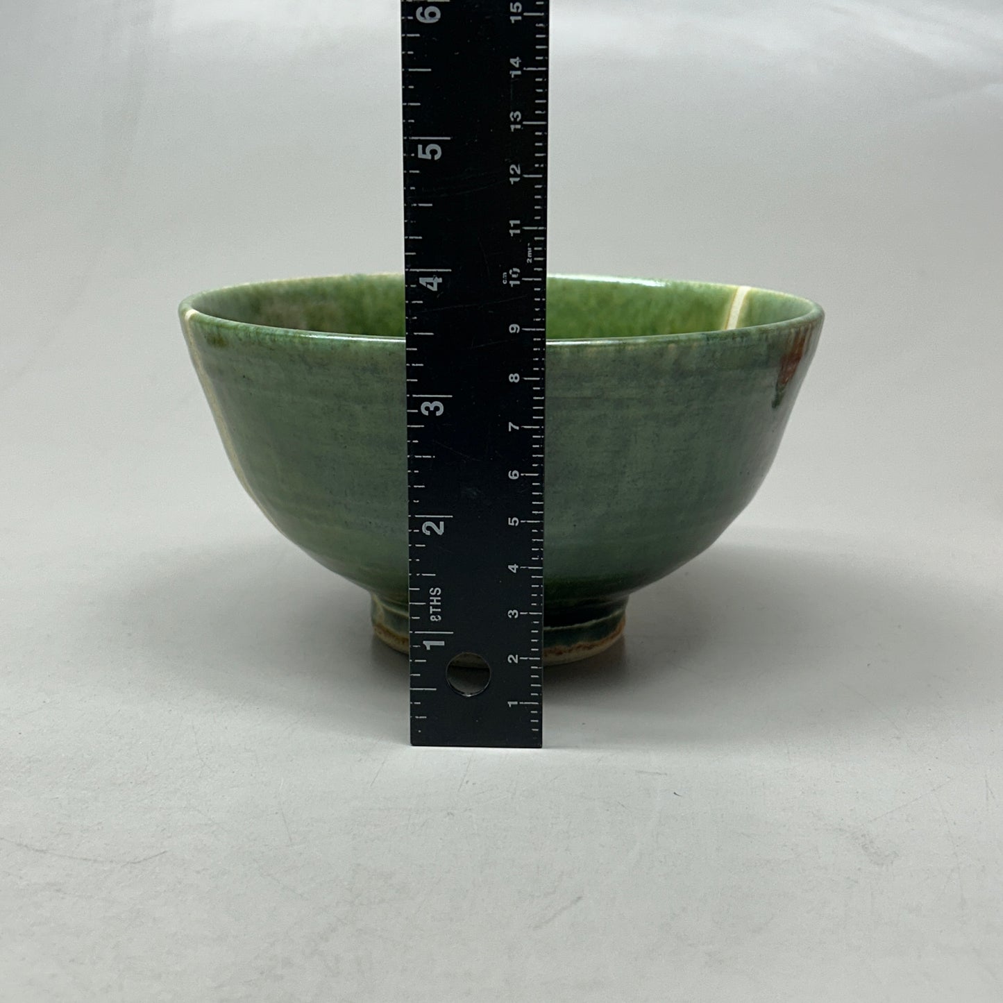 (6 PACK) Glazed Pottery Cereal Bowls Green (New)