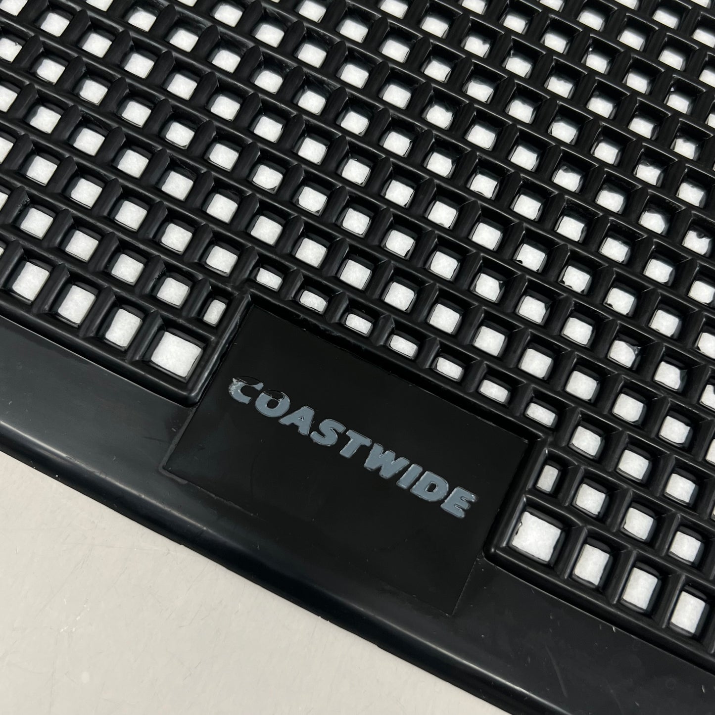 COASTWIDE Toilet Floor Mat 20 in x 17.5 in Black CW24768