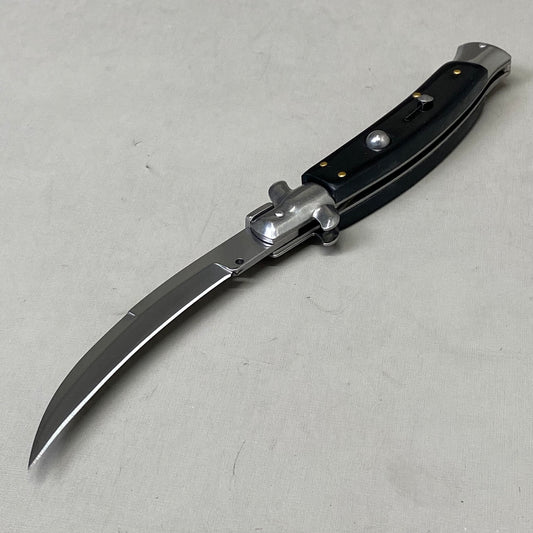 ZA@ ARMED FORCE TACTICAL Handcrafted OTF Pocket Knife  4" Blade 9" Overall Length Black ST-6CBK