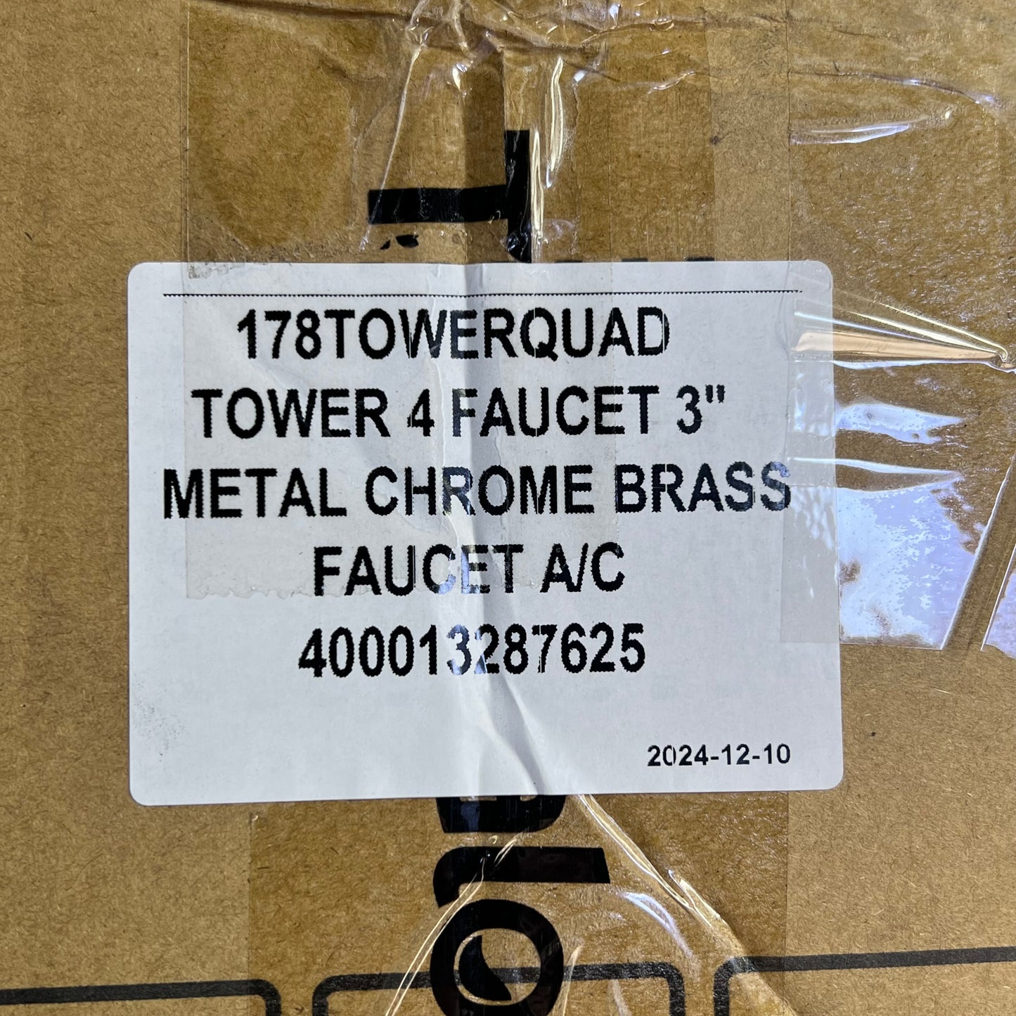 TALOS Stainless Steel 4-Tap Beer Tower W/ Column Chrome/Black 178TOWERQUAD