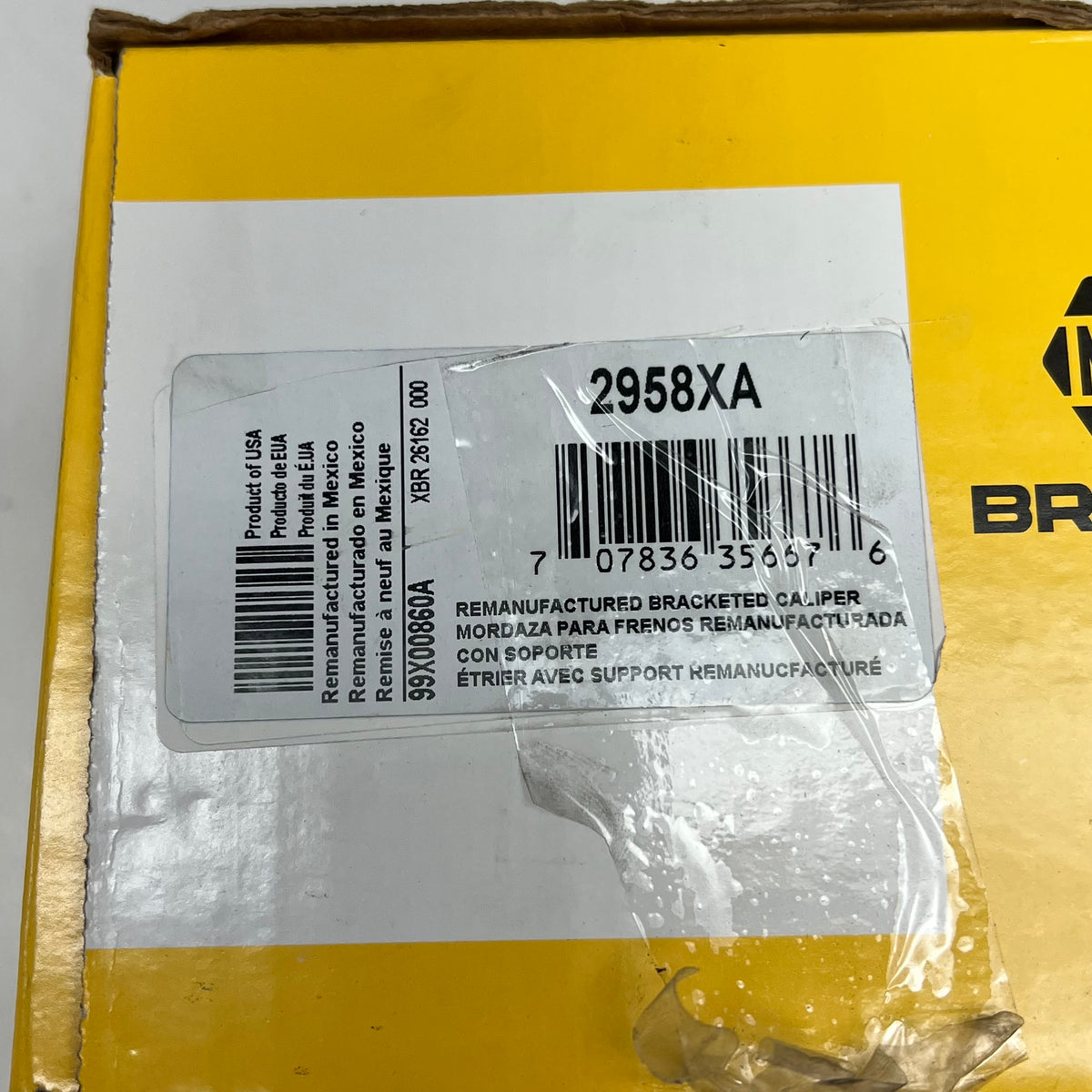 NAPA GOLD Brake Caliper Single Piston Floating Remanufactured For Hyundai 2958XA