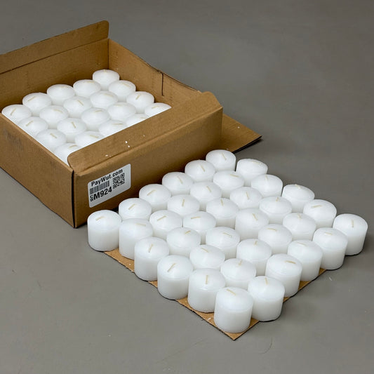 ZA@ DIABLO (72 PACK) Dining Solid Wax Candles Votive Candles 10Hr Burning DWV510