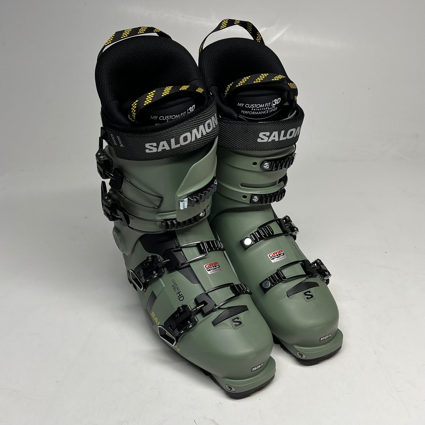 SALOMON Shift Pro 100 at Gw Ski Boots Men's Sz 27 Oil Green SASP1MOGP10044