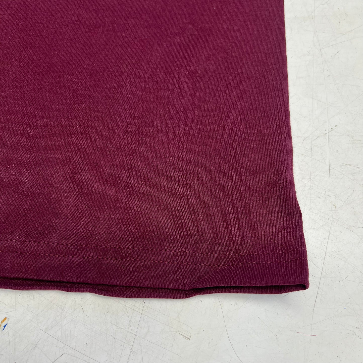 ZA@ AMERICAN APPAREL (12 PACK) Heavyweight Cotton Tee Unisex Sz L  Burgundy 1301