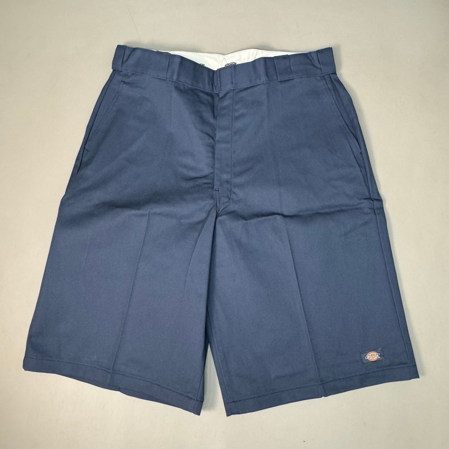 DICKIES Loose Fit Twill Work Shorts 13" Inseam Men's Sz 38 Navy Blue 42283NV