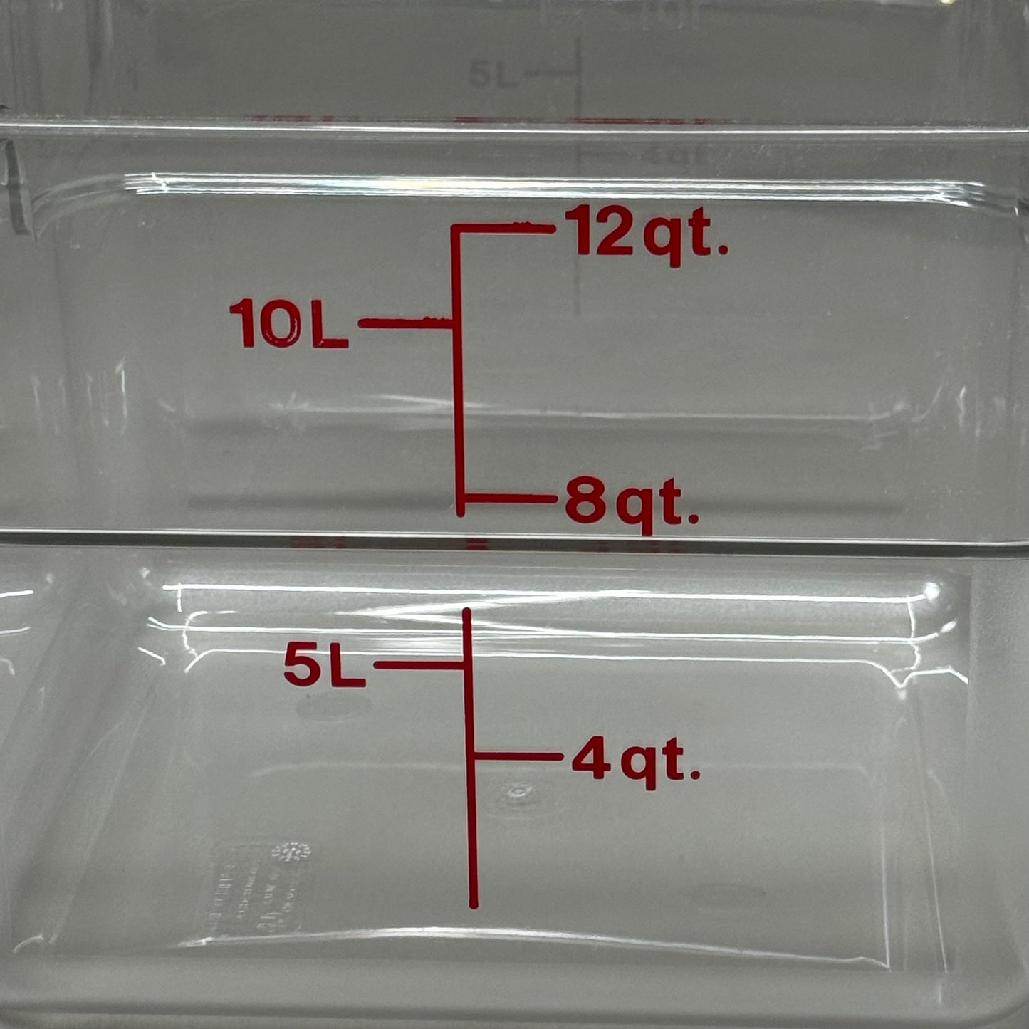 CAMBRO (6 PK) CamSquares® Classic 12 Qt. Square Food Storage Container 12SFSCW135