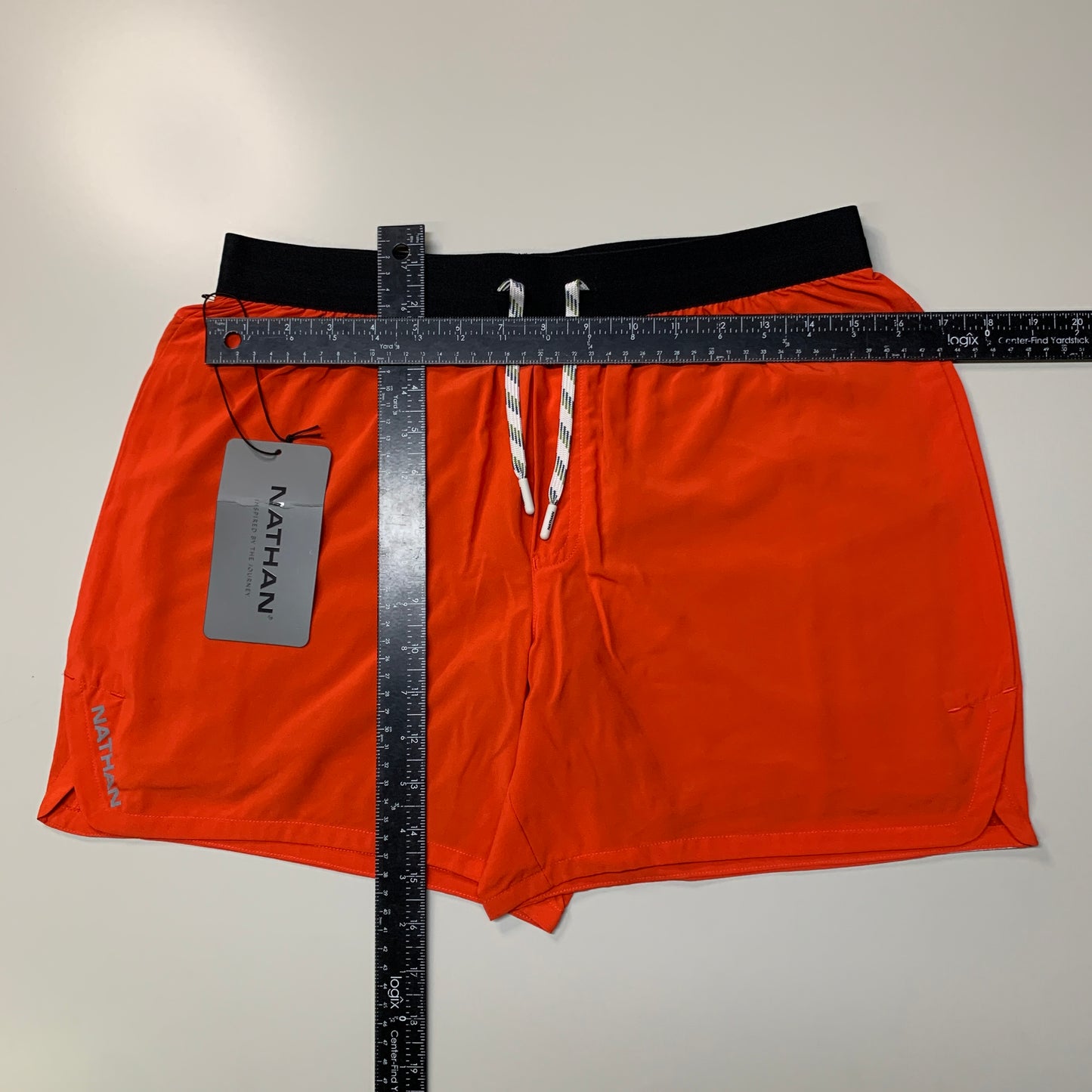 NATHAN Front Runner Shorts 5" Inseam Men's Fiery Red Size M NS70100-20126-M