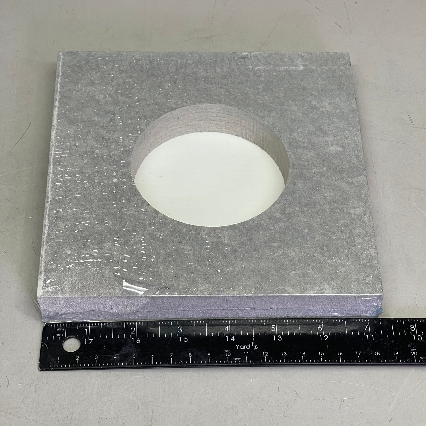 PORTLANDPRODUCTS (10 PACK) Primed Smooth Small Light Block O/D 7.25" x 7.25" x I/D 3-5/8" Grey PPS231LBS