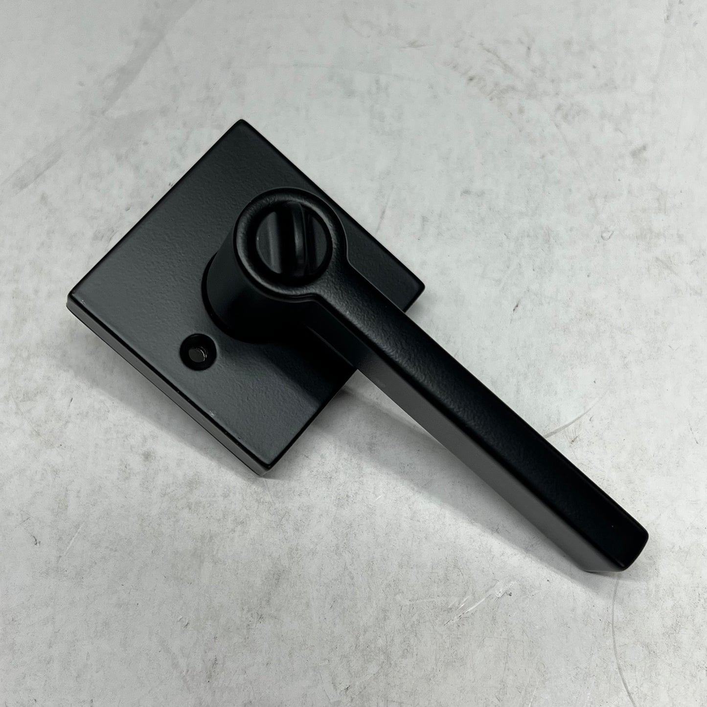 KWIKSET Halifax Square Keyed Entry Handle Smartkey Matte Black 97402-920