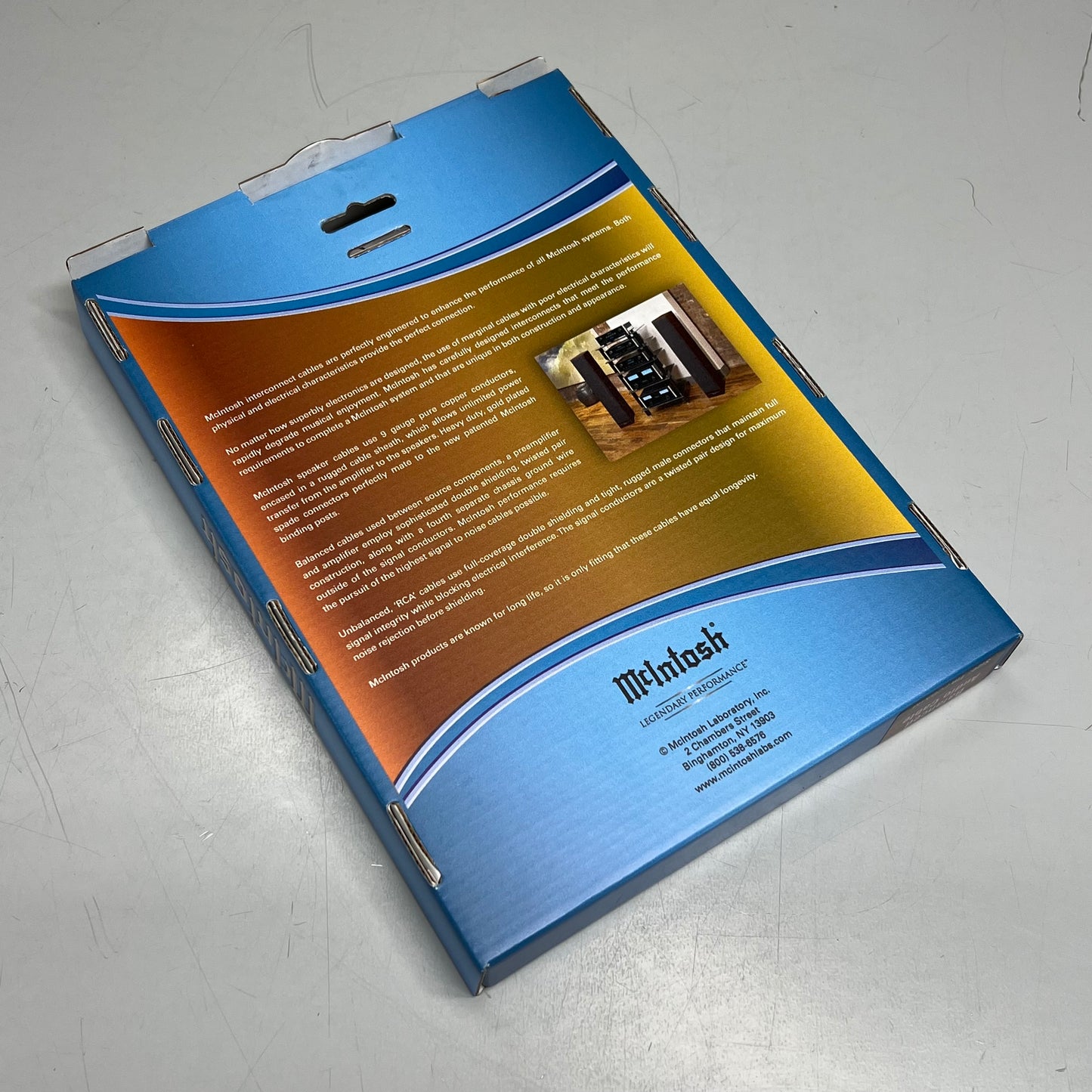 MCINTOSH Balanced Audio Cable 2-Conductor Twisted-Pair Design 1 Meter CBA1M